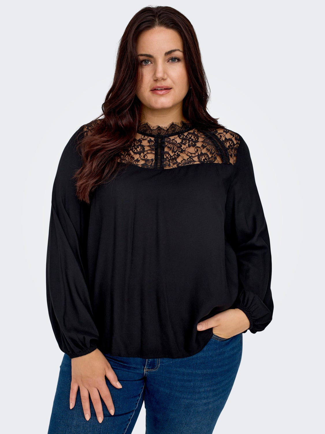 Curvy o-neck top