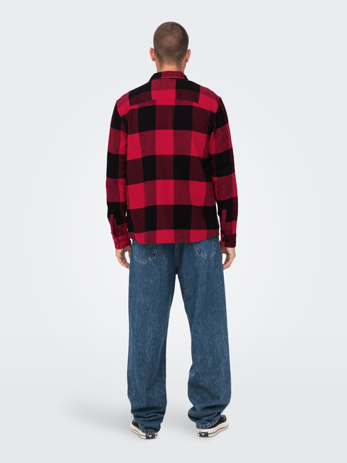 Regular fit Checked twill shirt