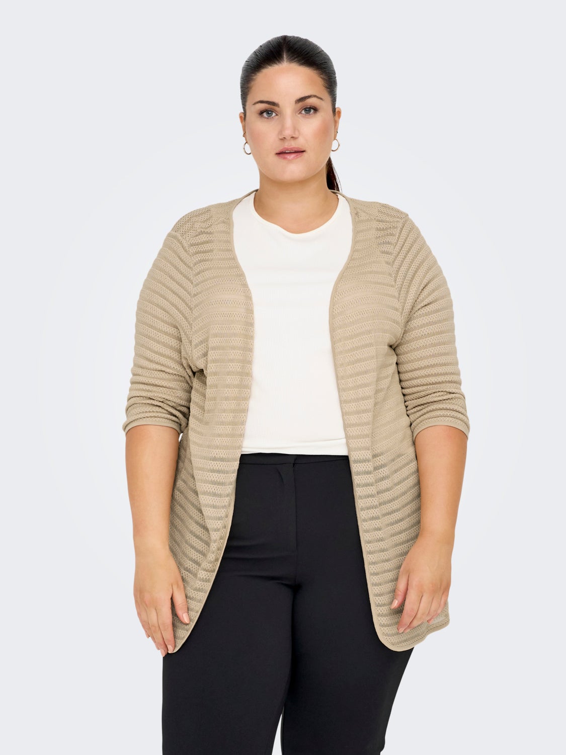 Curvy open cardigan