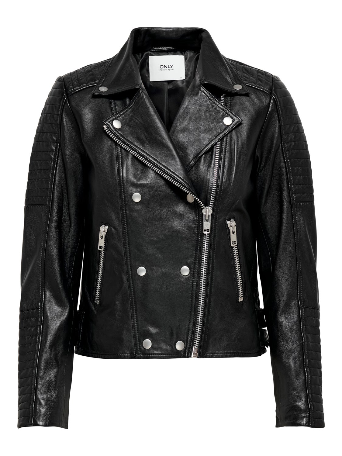 Leather biker Jacket