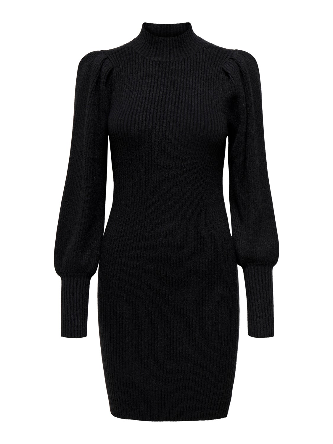 Mini knit dress with long sleeves
