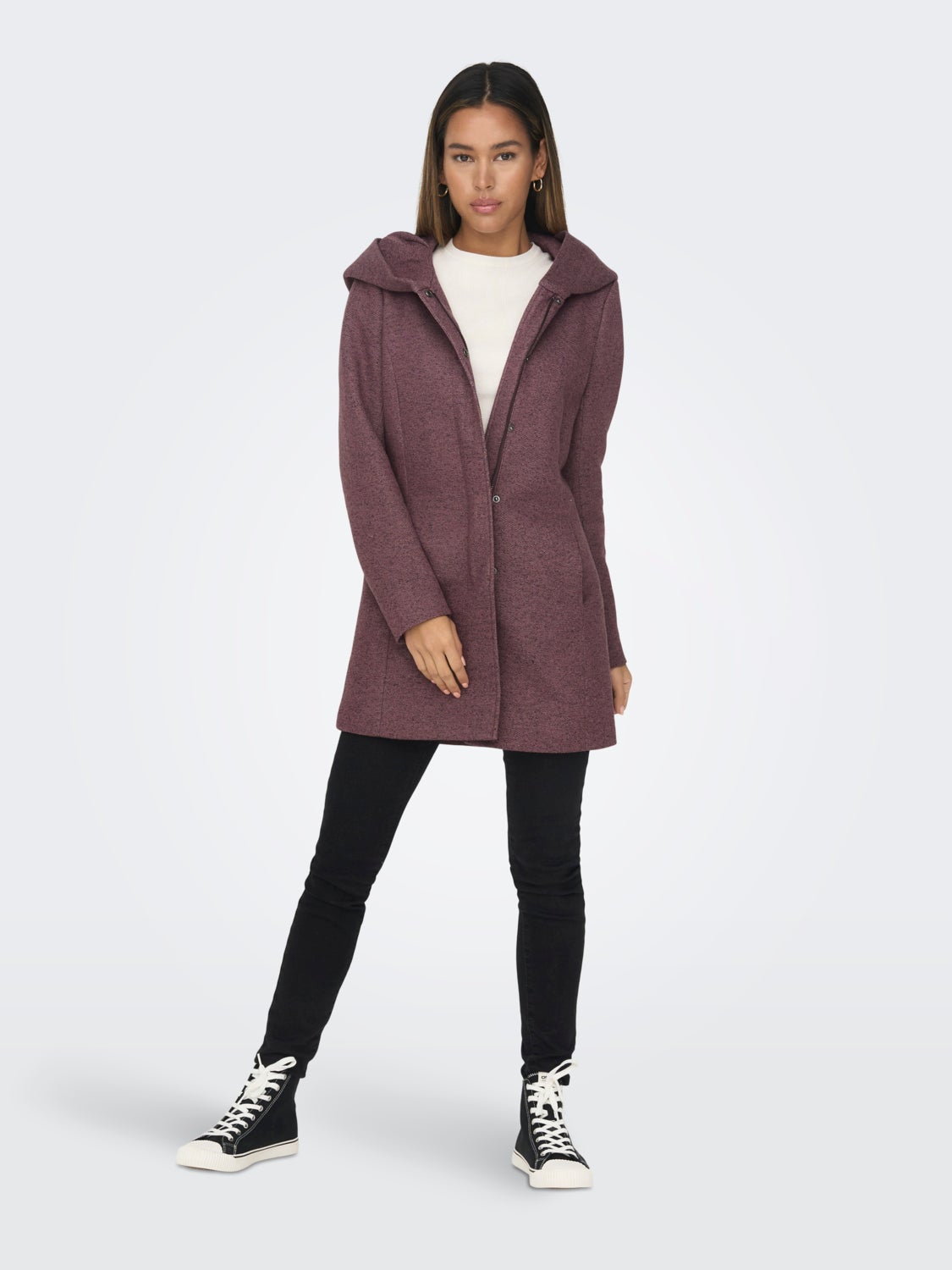 Coat with hood