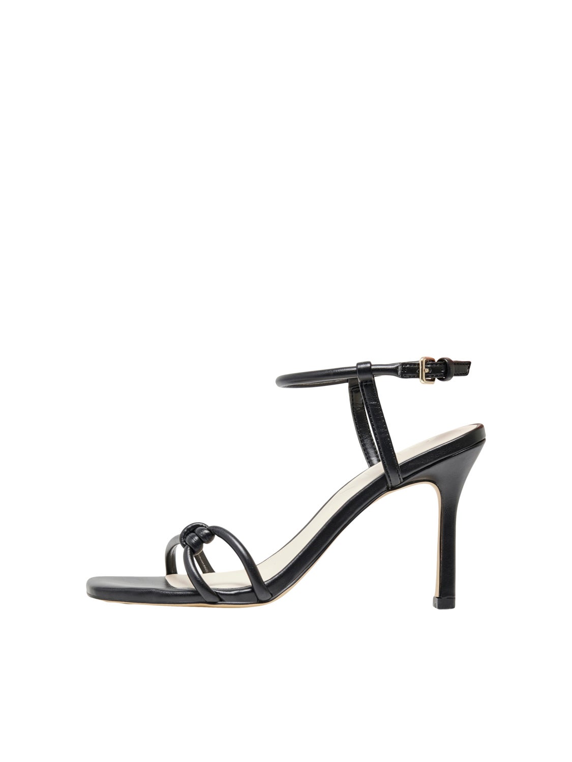 Faux leather sandals