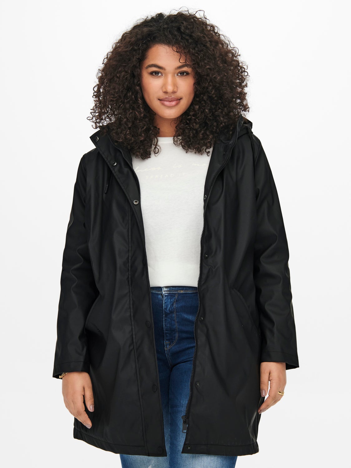 Curvy padded Rain jacket