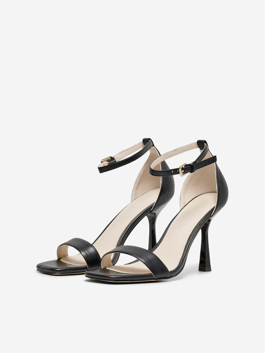 Heeled sandal with ankle strap