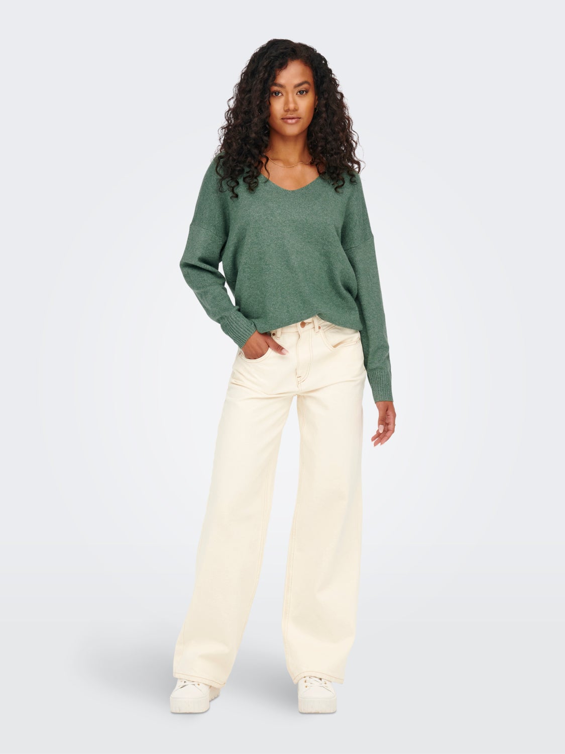 V-neck Knitted Pullover