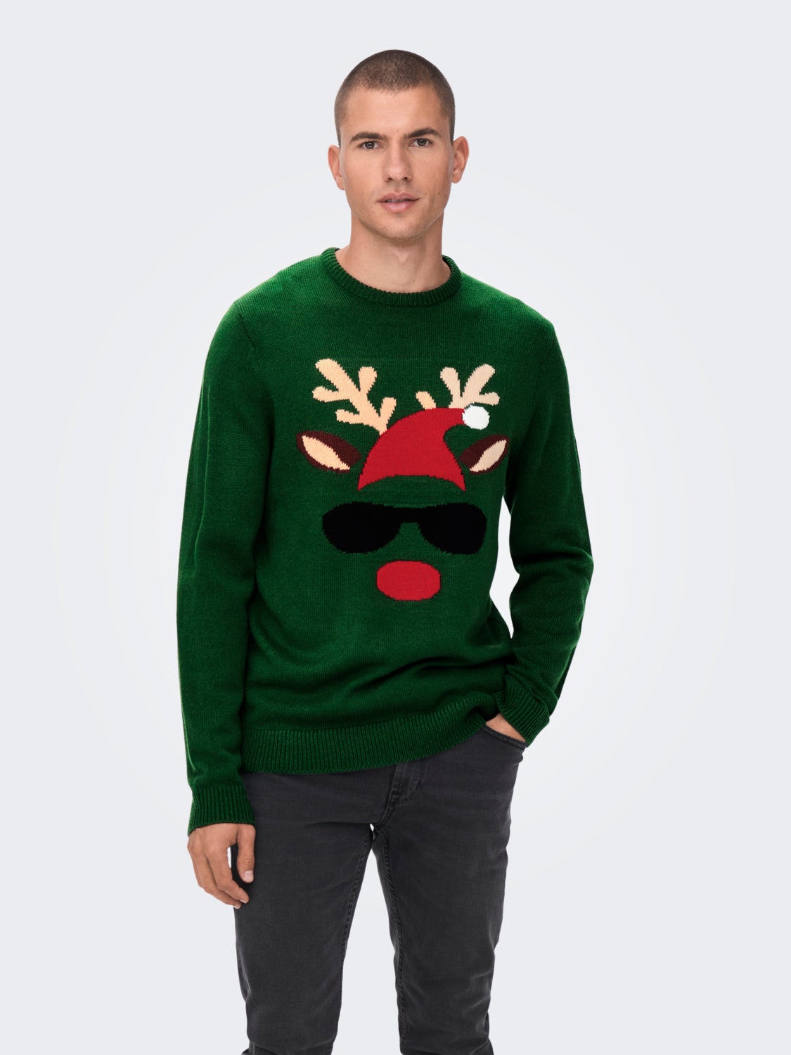 Christmas knitted pullover