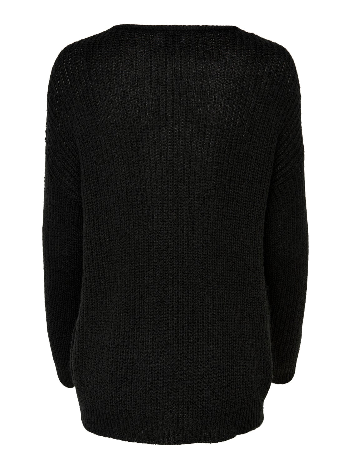 V-neck knitted pullover