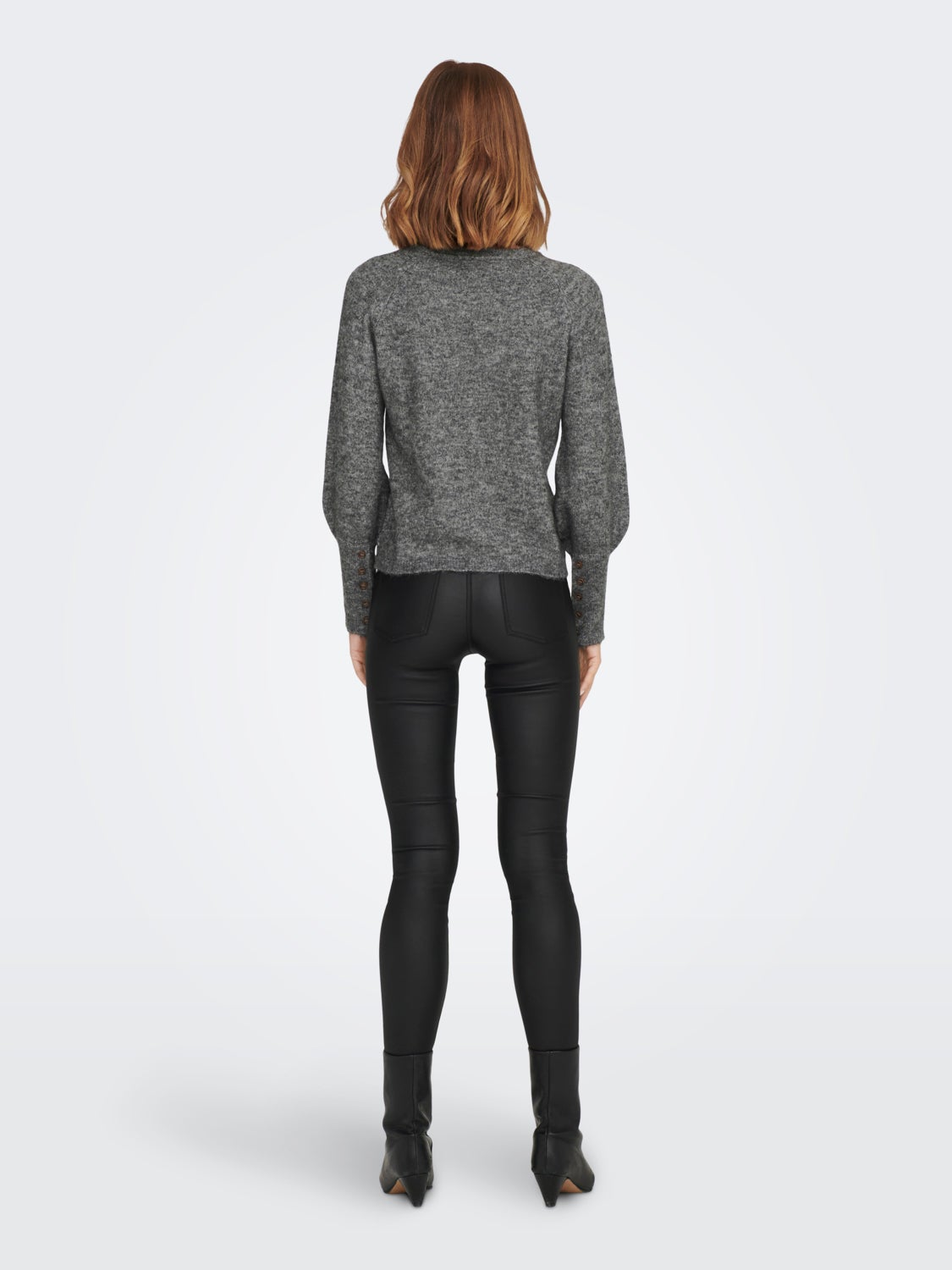 Button cuff Knitted Pullover