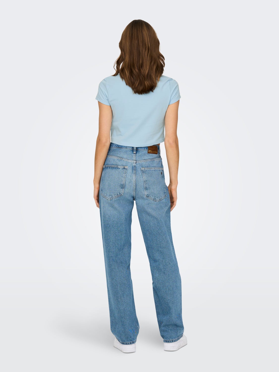 Cropped printed t-shirt