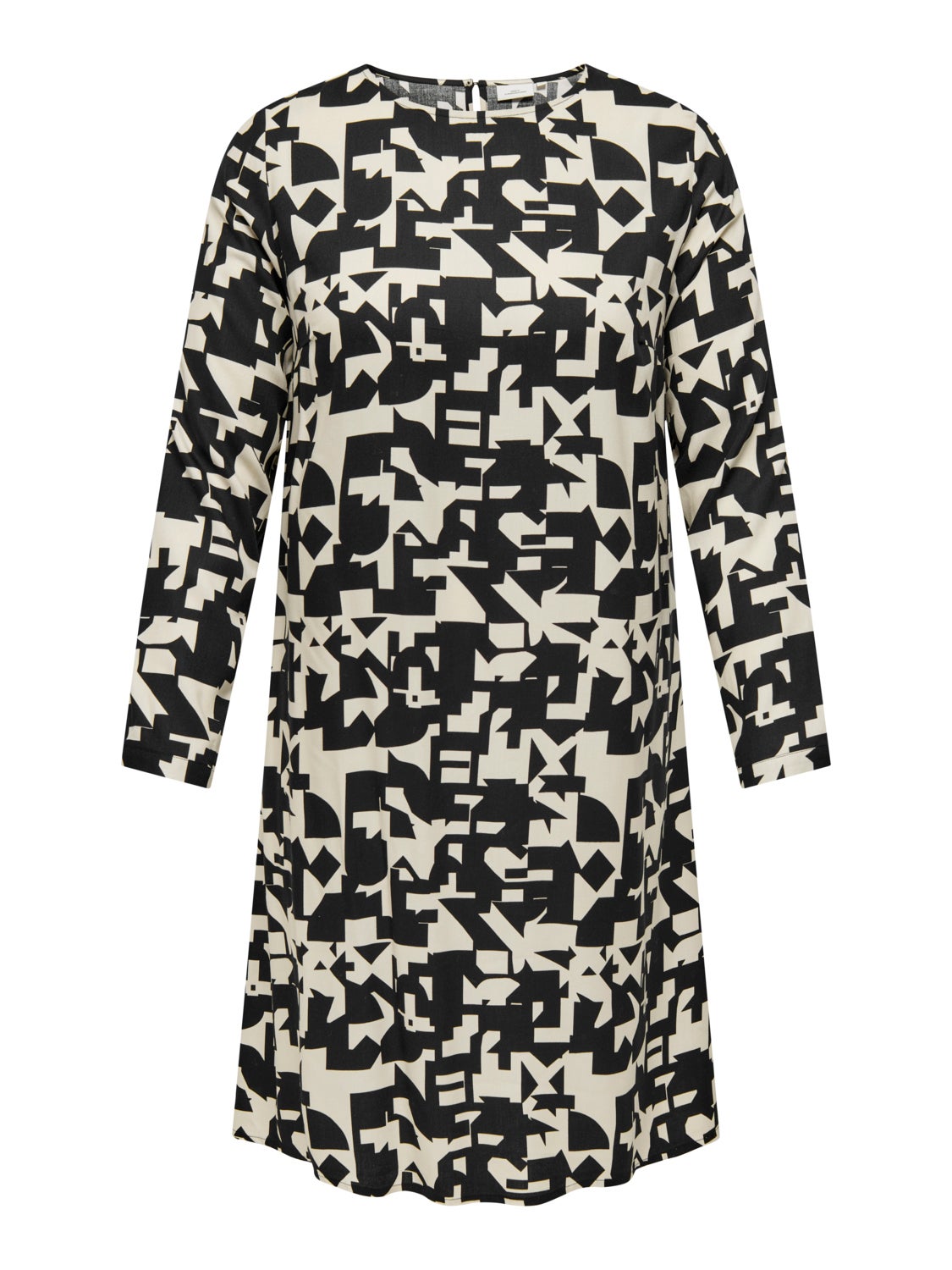 Curvy printed midi dress