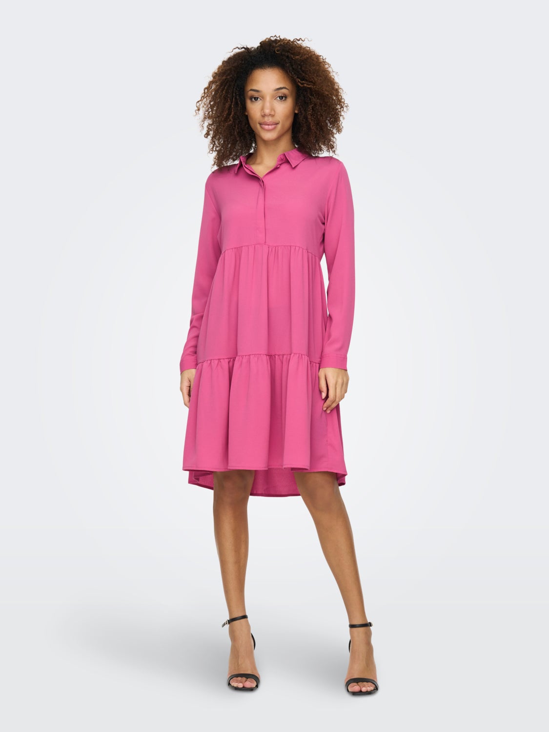 Solid colored Shirt dress