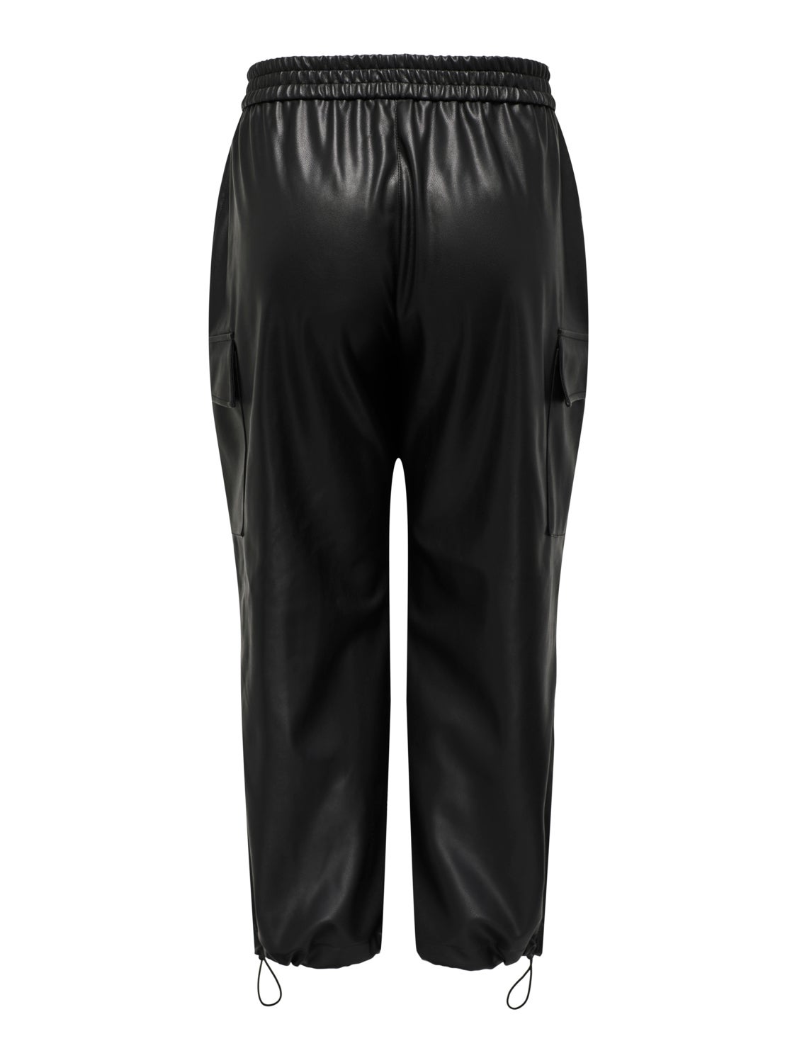 Curvy faux leather pants