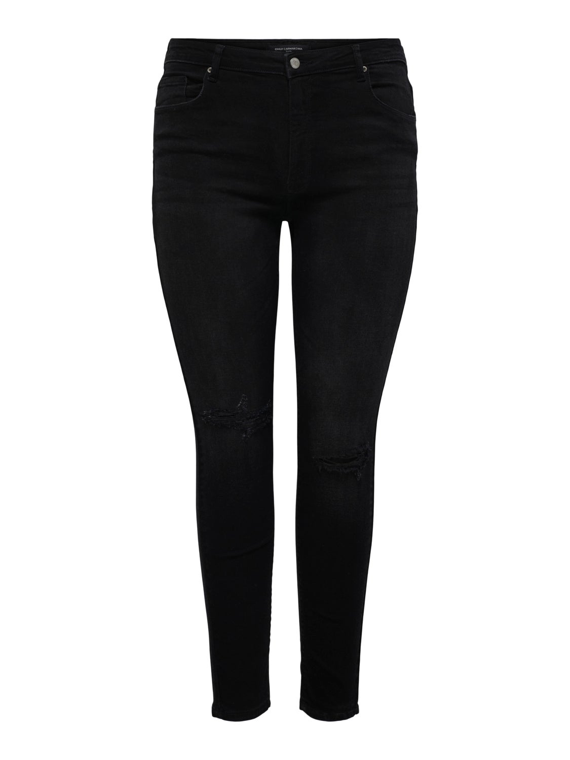 Curvy CARLaola Knee Cut high waisted skinny jeans