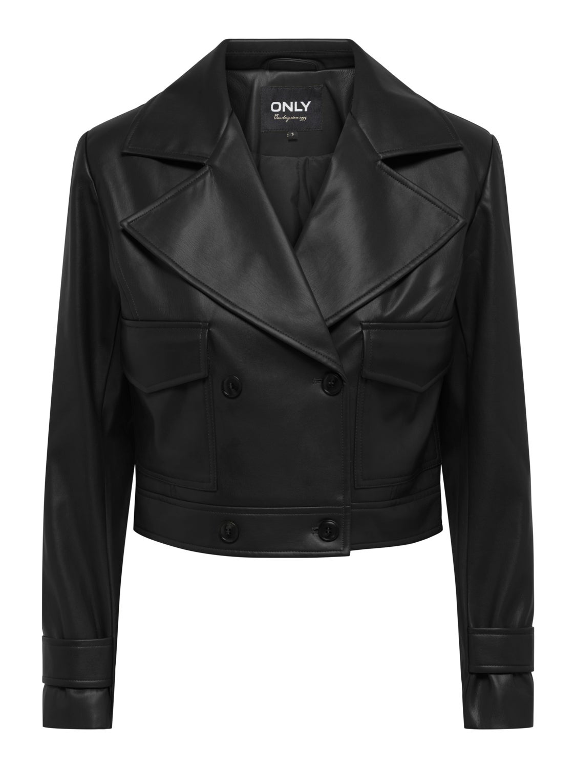 Jacket in leather look