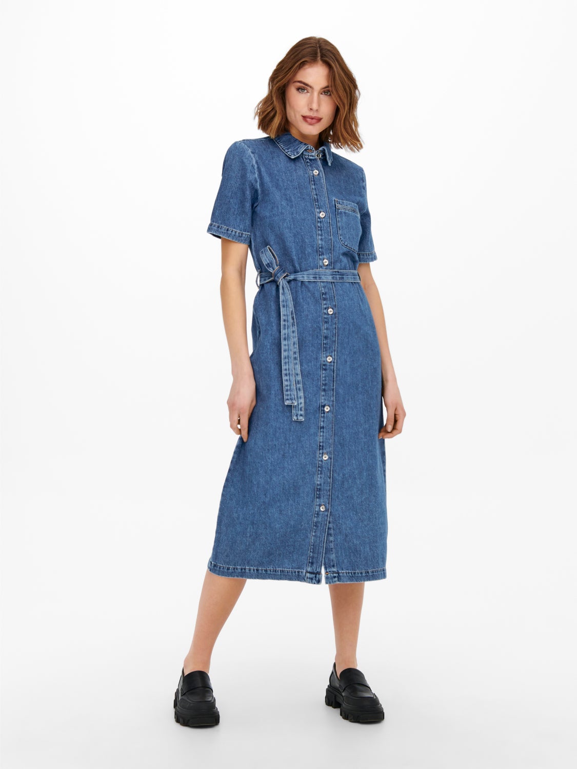 Short sleeved Denim Dress