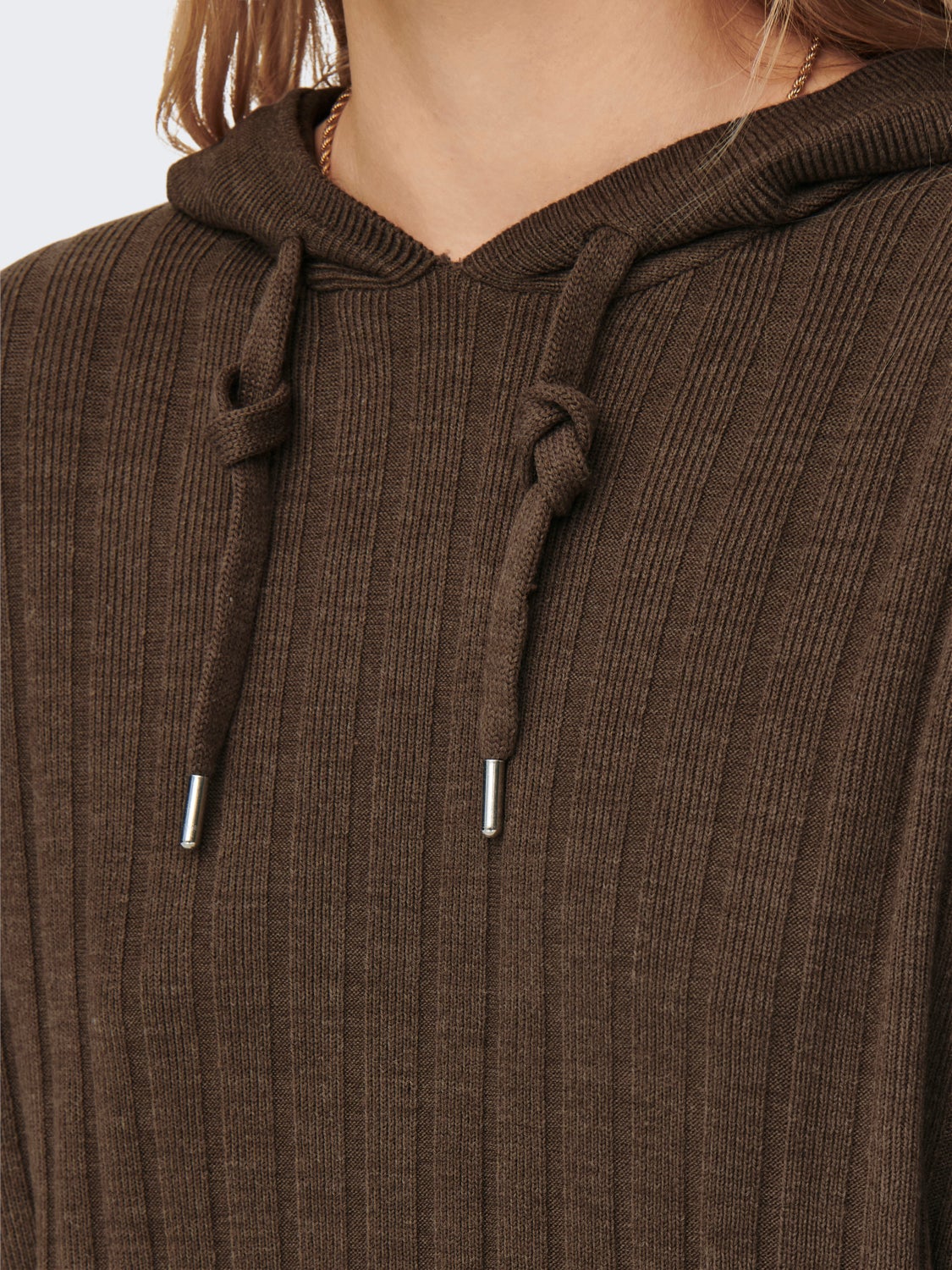 Knitted hoodie dress