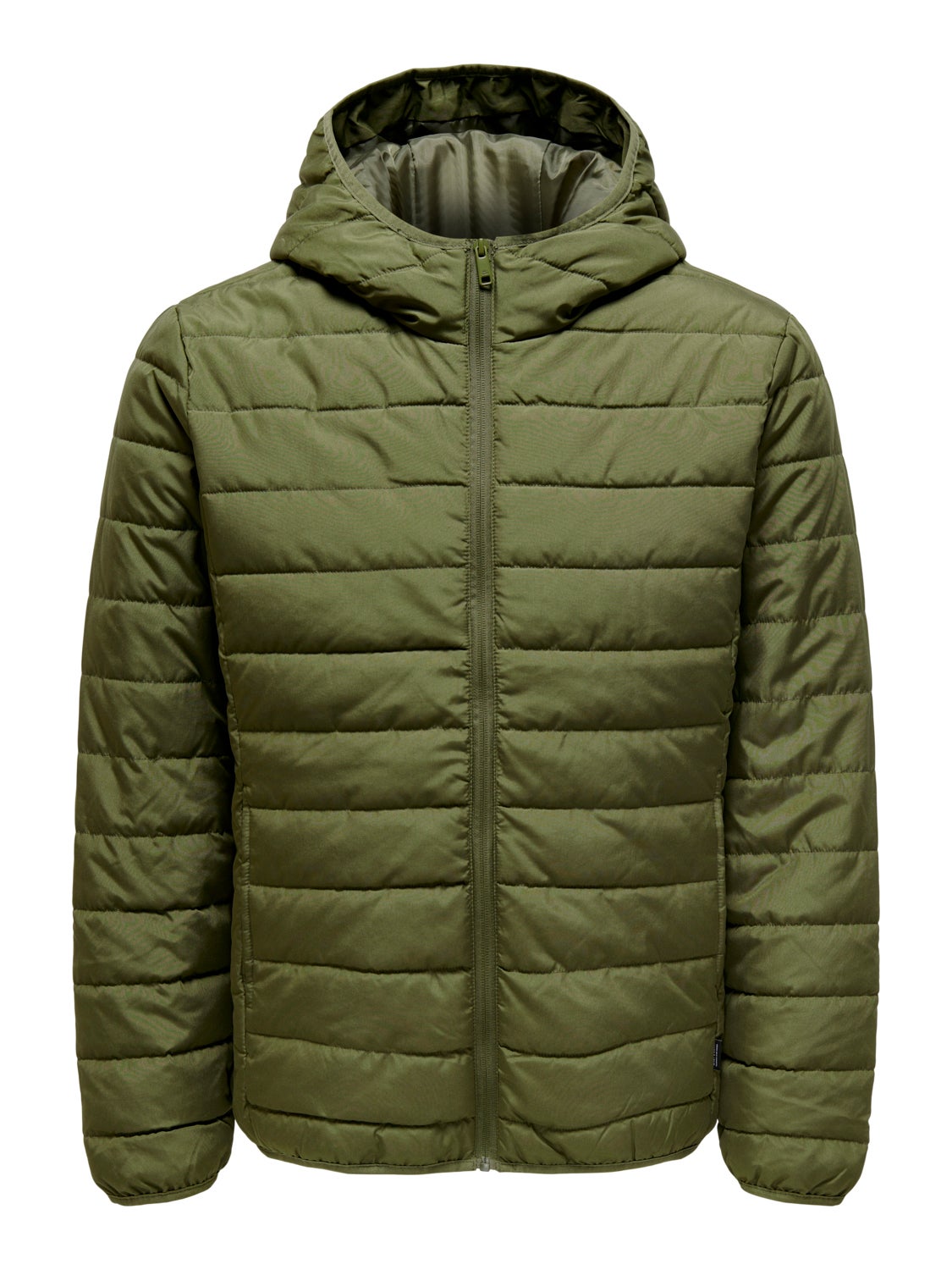 Quilted jacket with hood