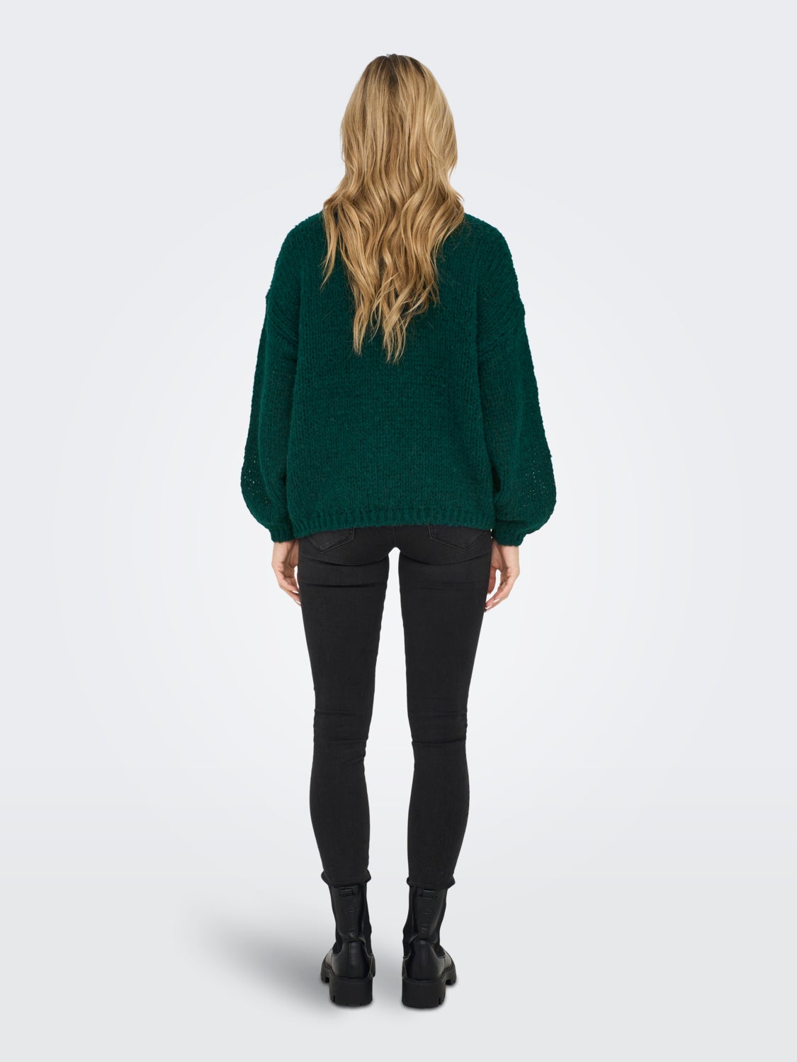 O-neck Solid colored Knitted Pullover