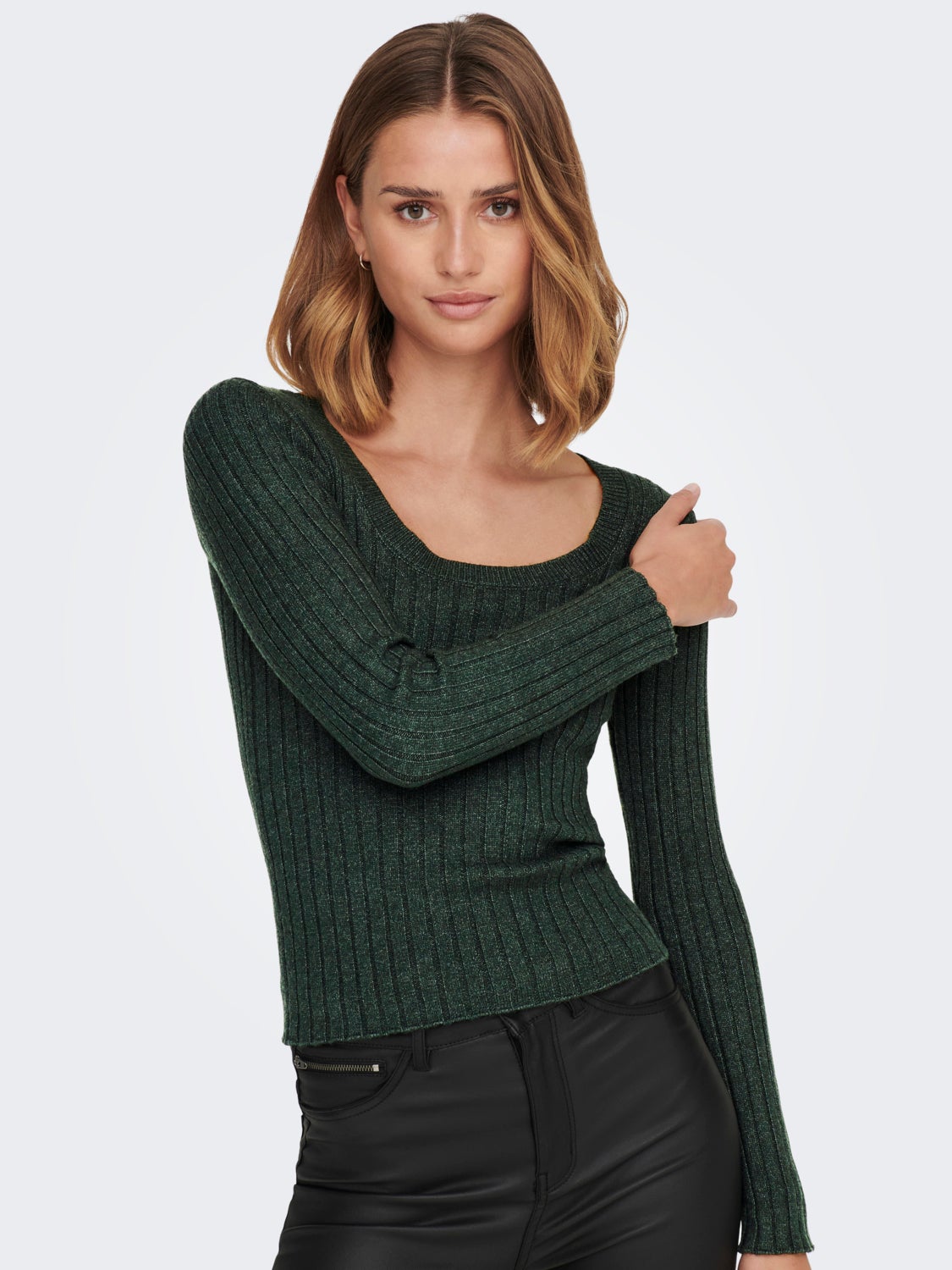 U-neck Knitted Pullover