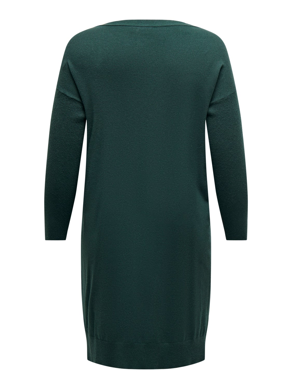 Curvy v-neck knitted dress