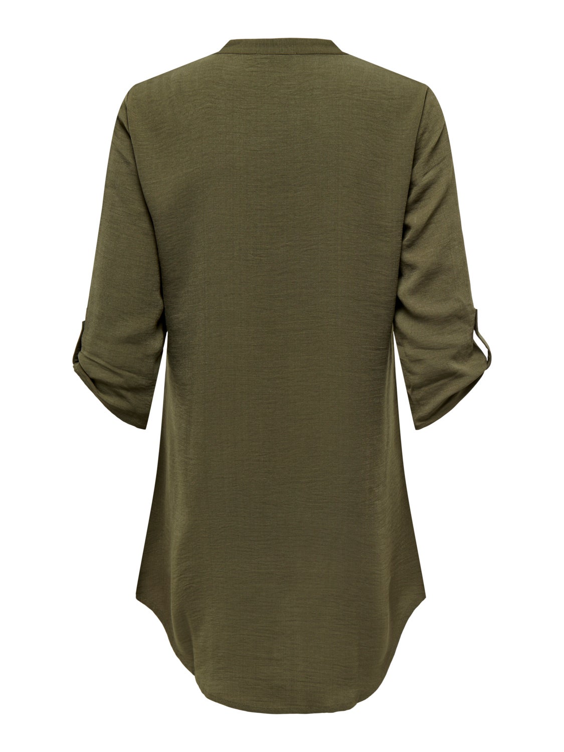 Mini shirt dress with china collar