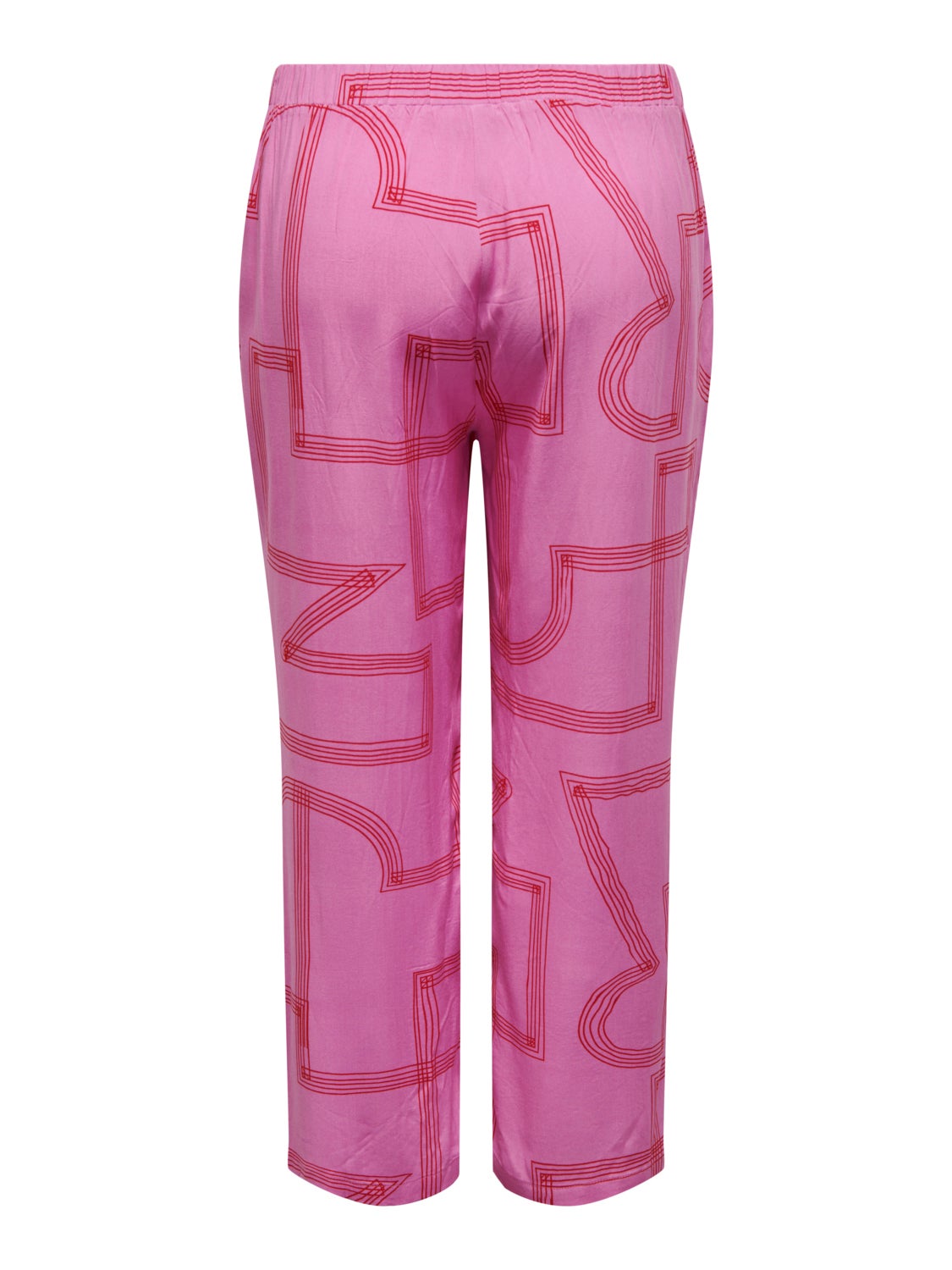 Curvy printed trousers