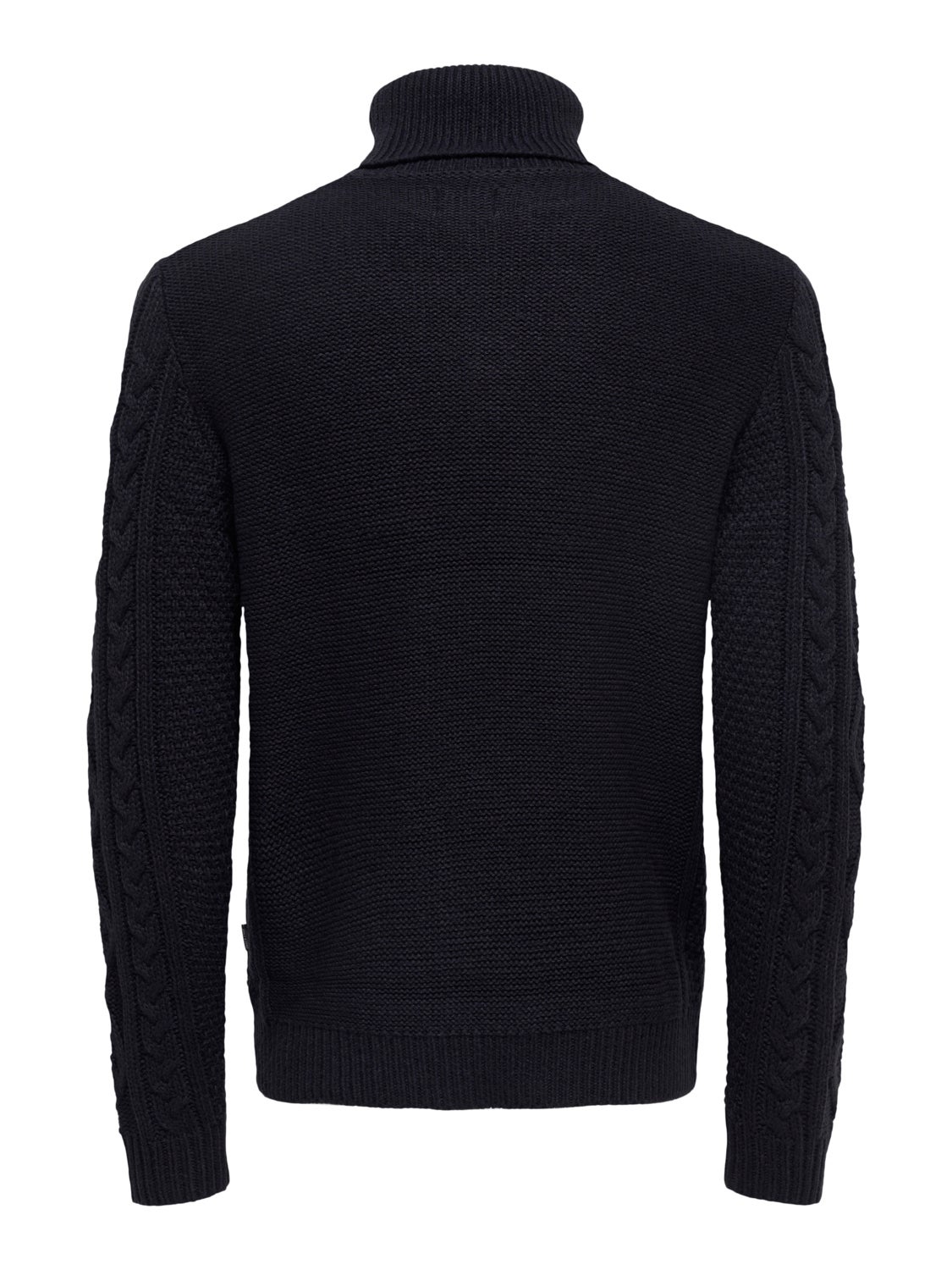 Roll neck knitted pullover