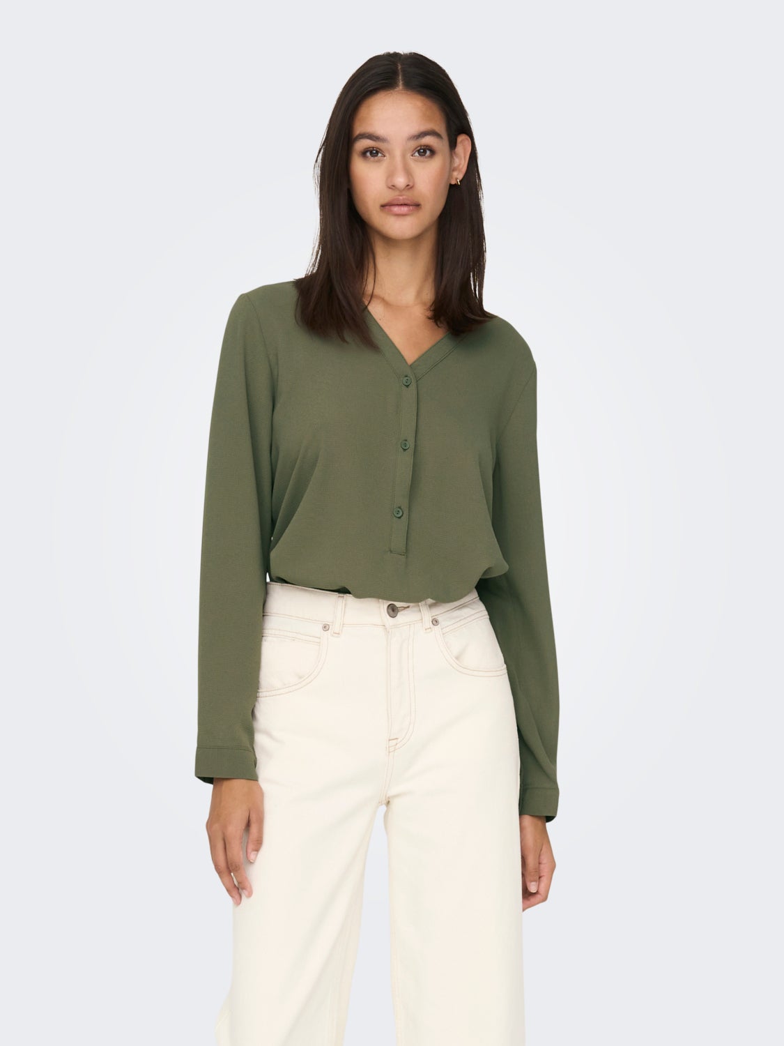 V-neck placket Shirt