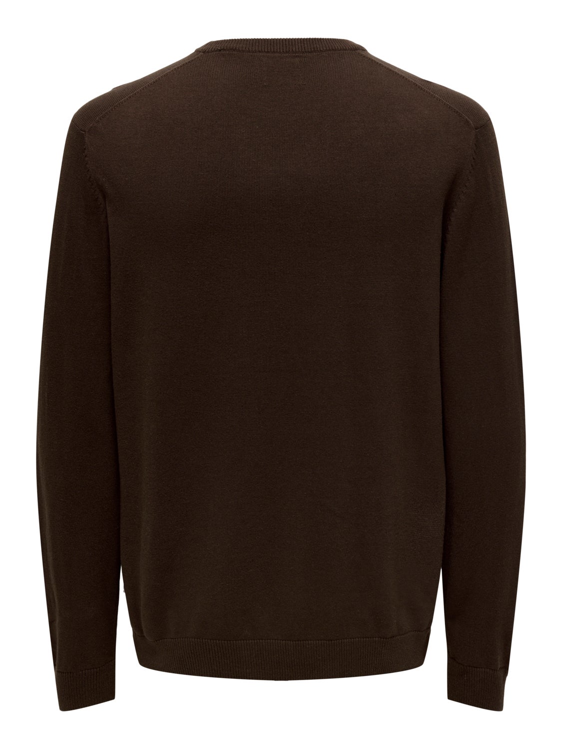 Crew neck knitted pullover