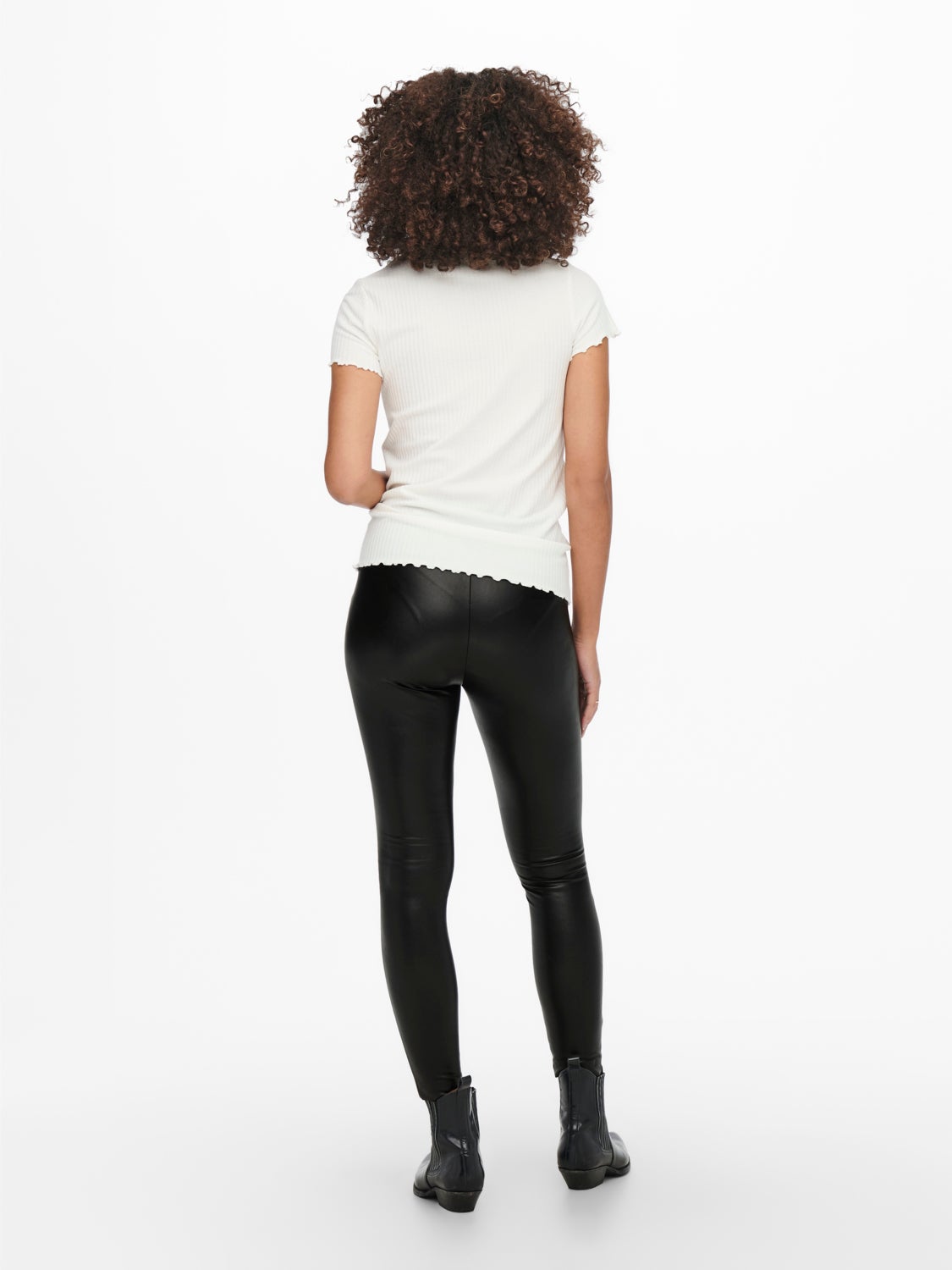 Mama leather look Leggings