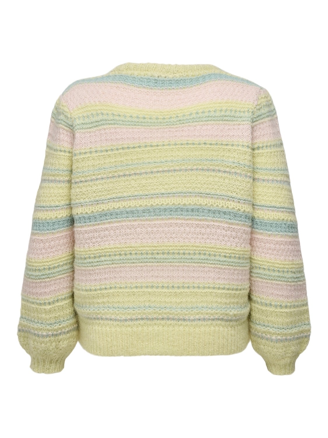 Curvy o-neck knitted pullover