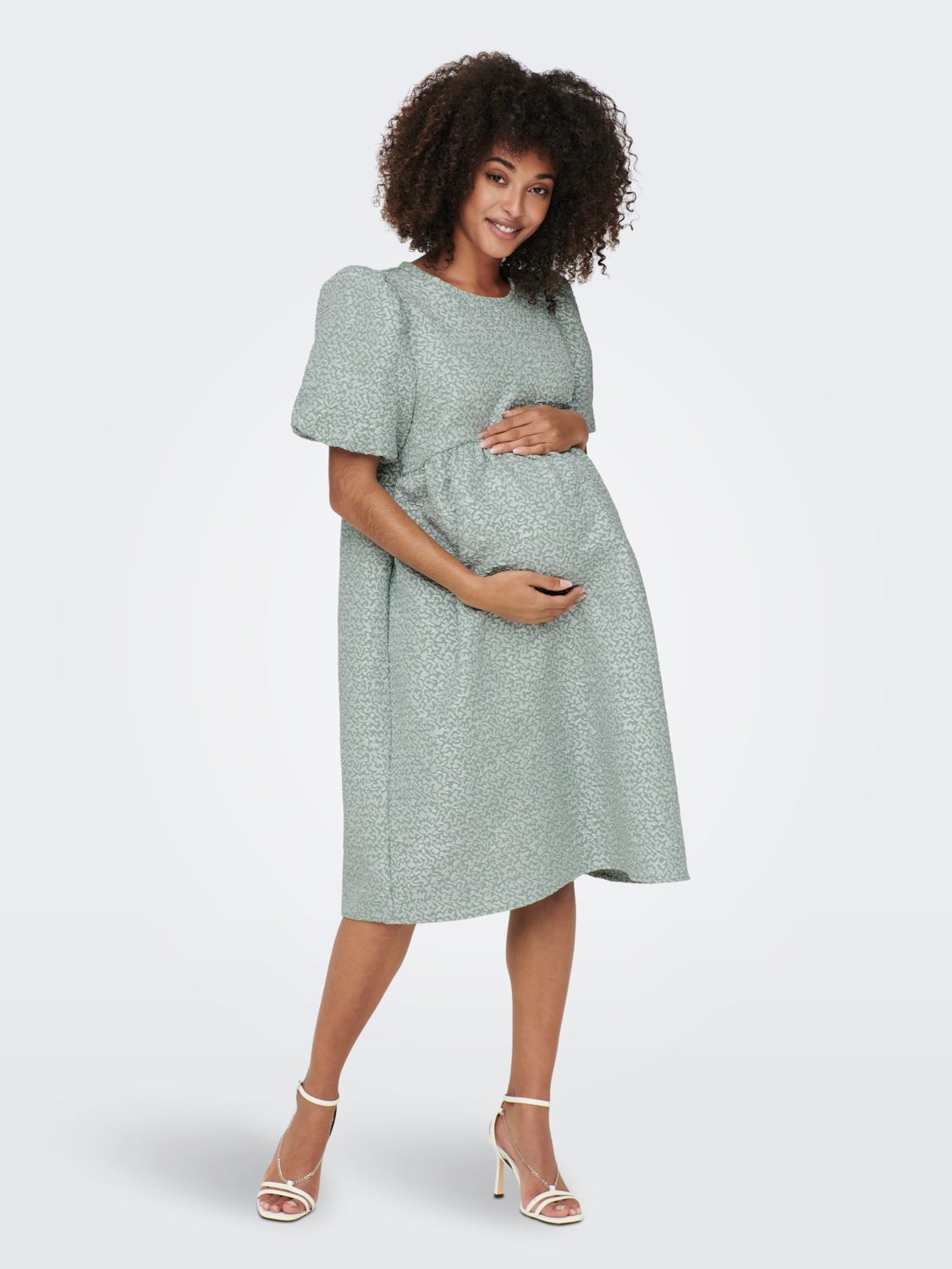 Mama puff sleeved Dress
