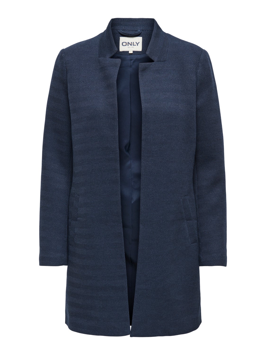 Coat with high collar