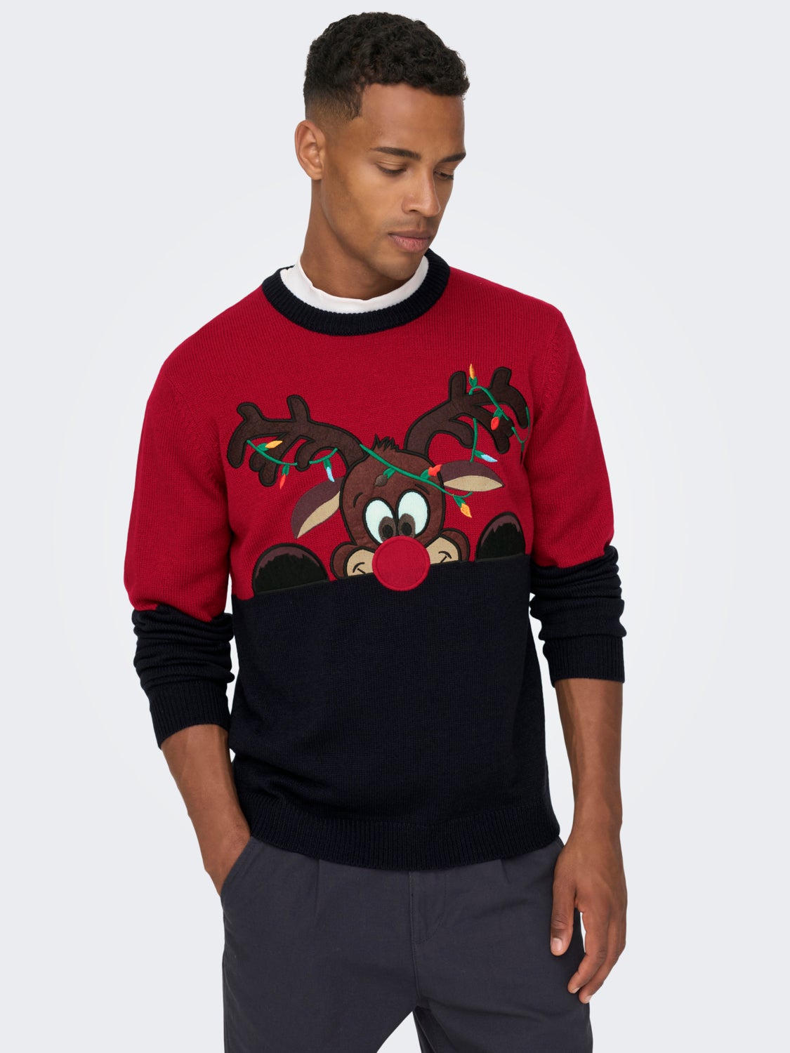Christmas knitted pullover