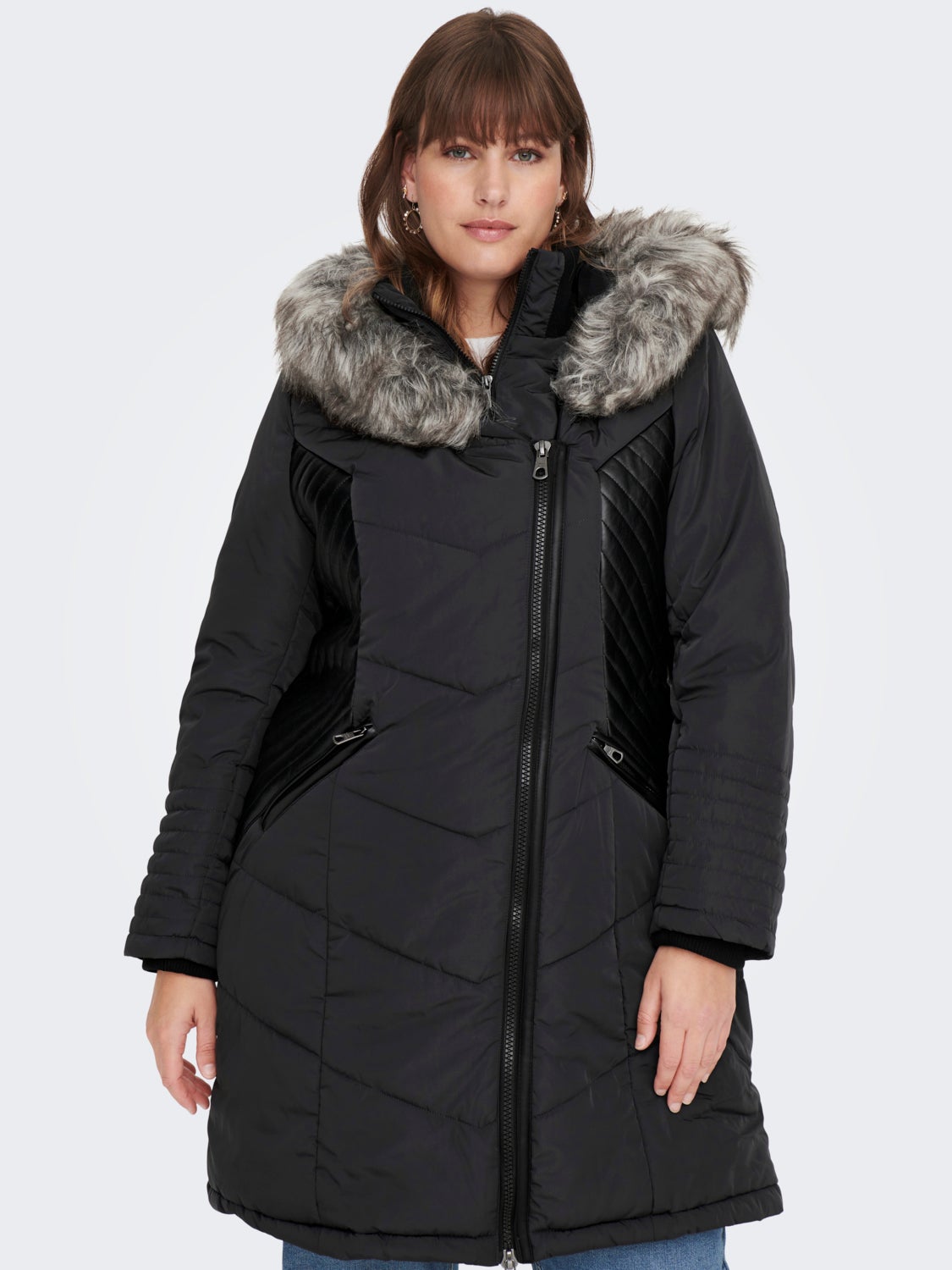 Curvy nylon Coat