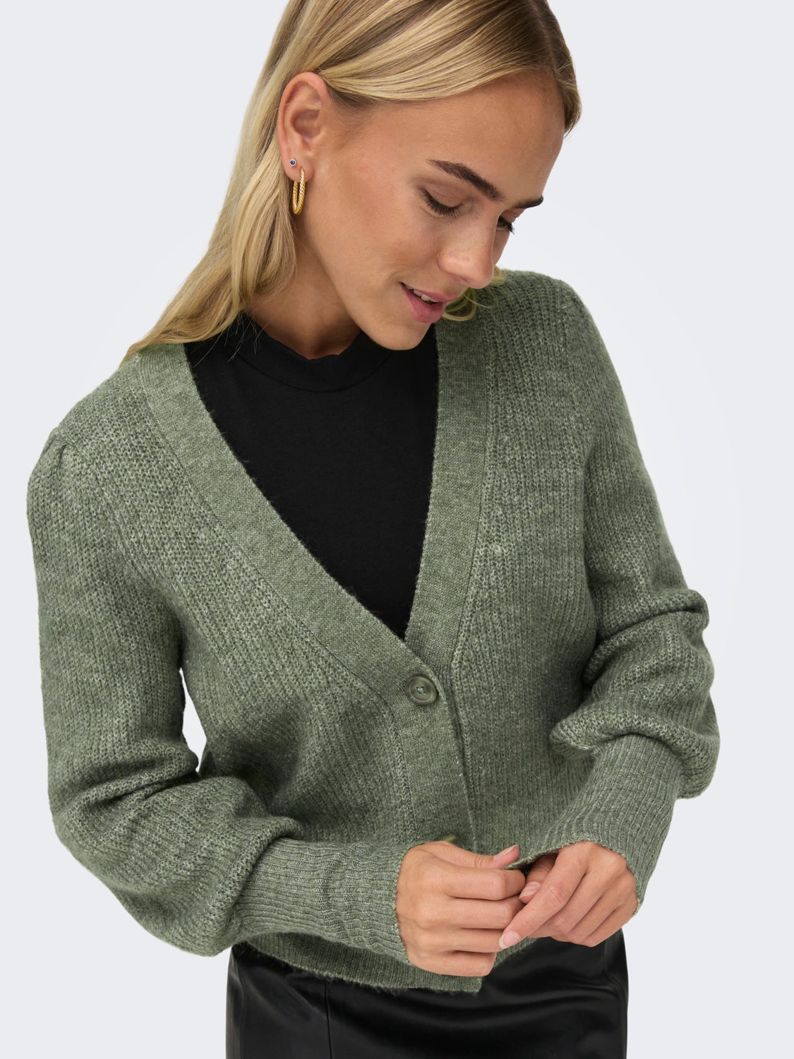 Rib Knitted Cardigan