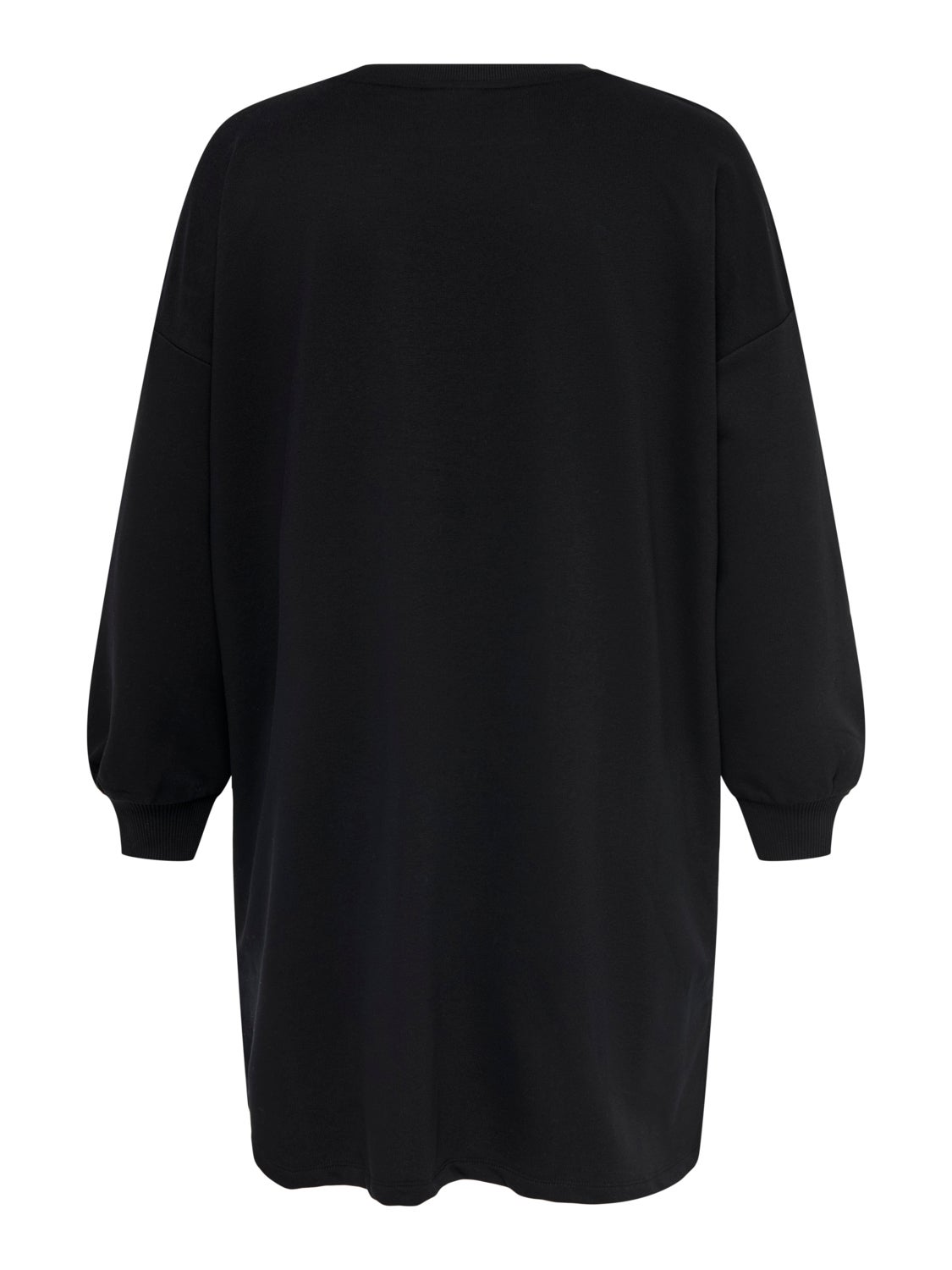 Curvy pearl detail long sweatshirt