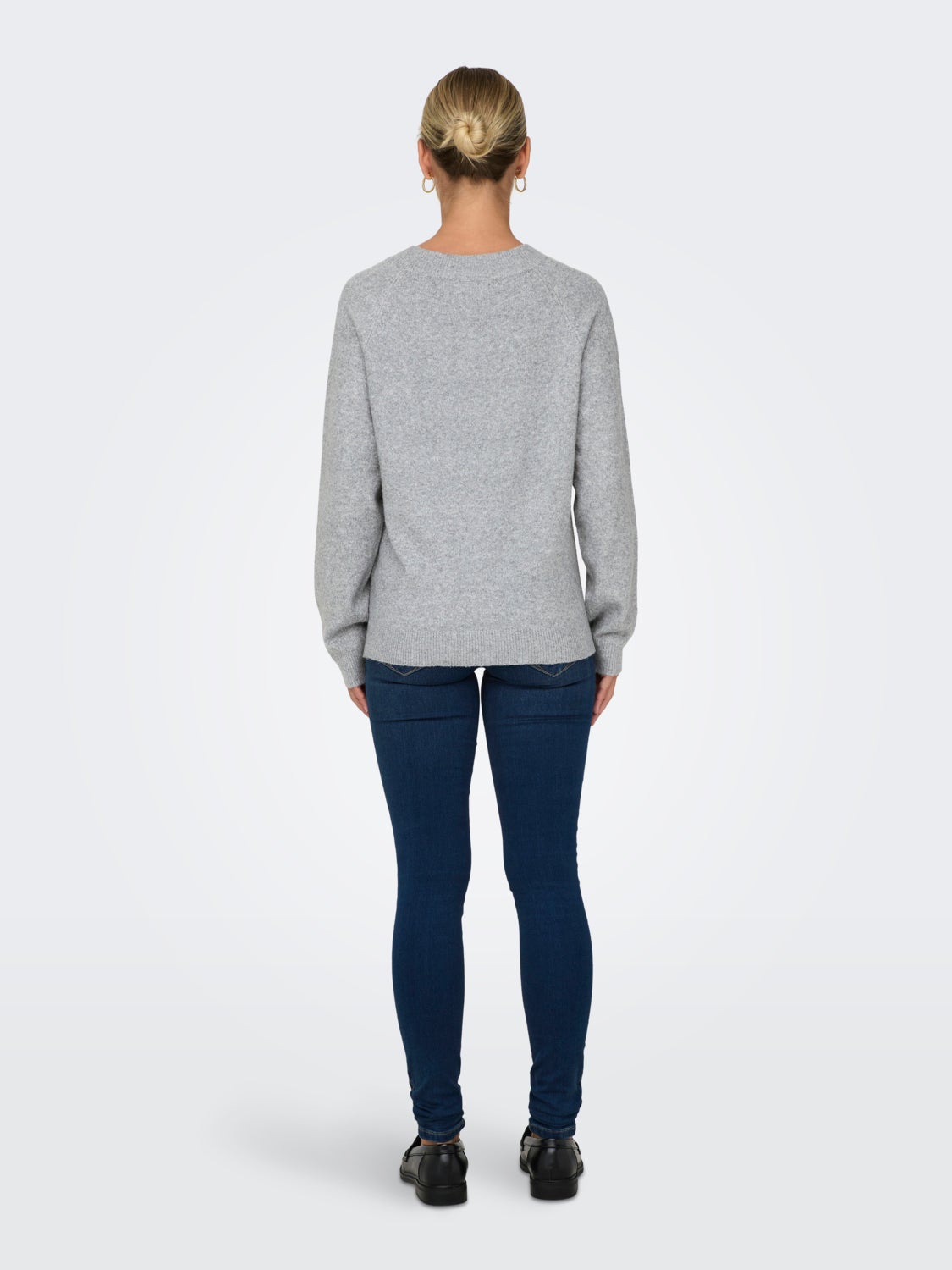 high neck knitted pullover