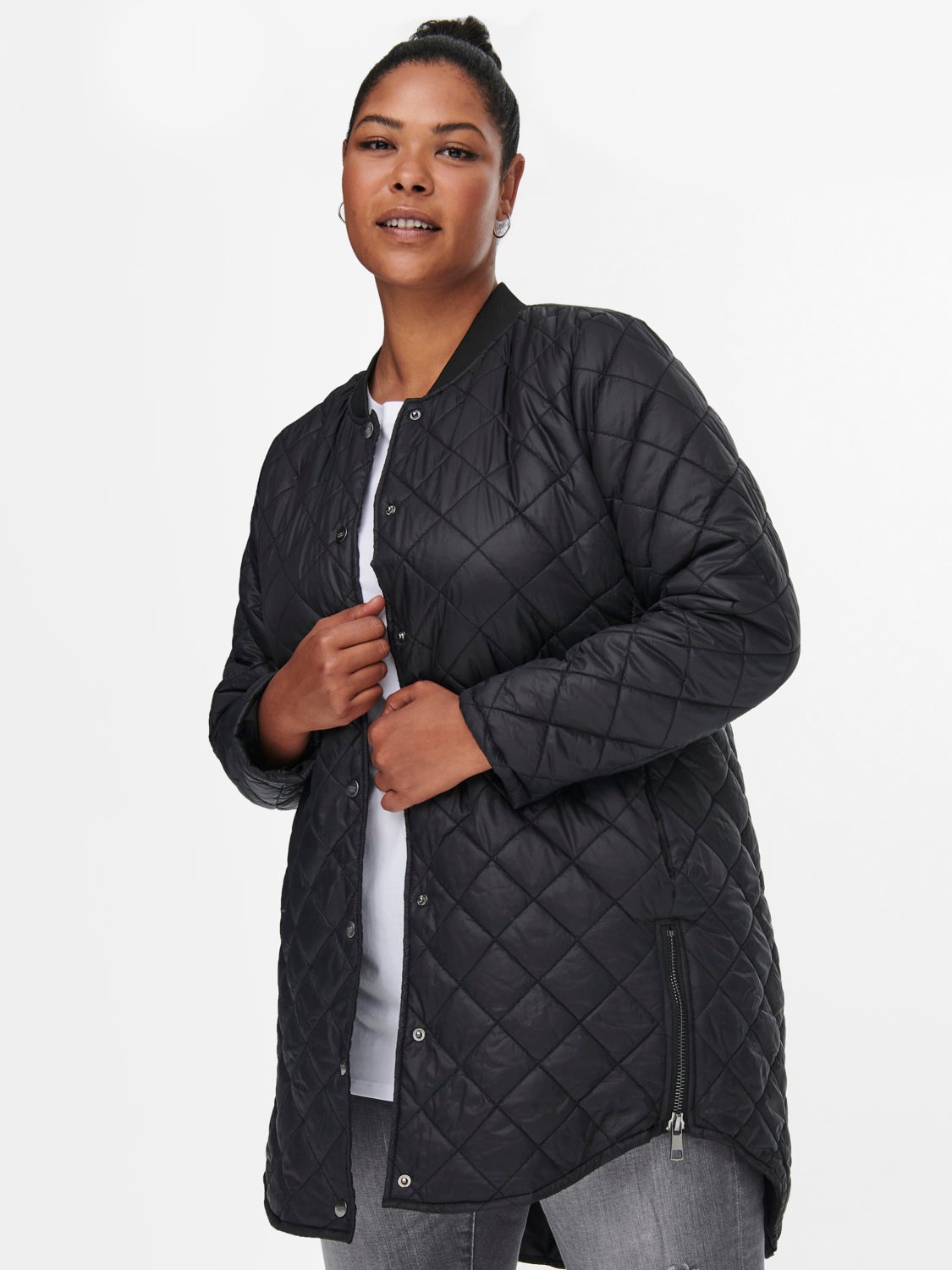 Curvy quiltet coat