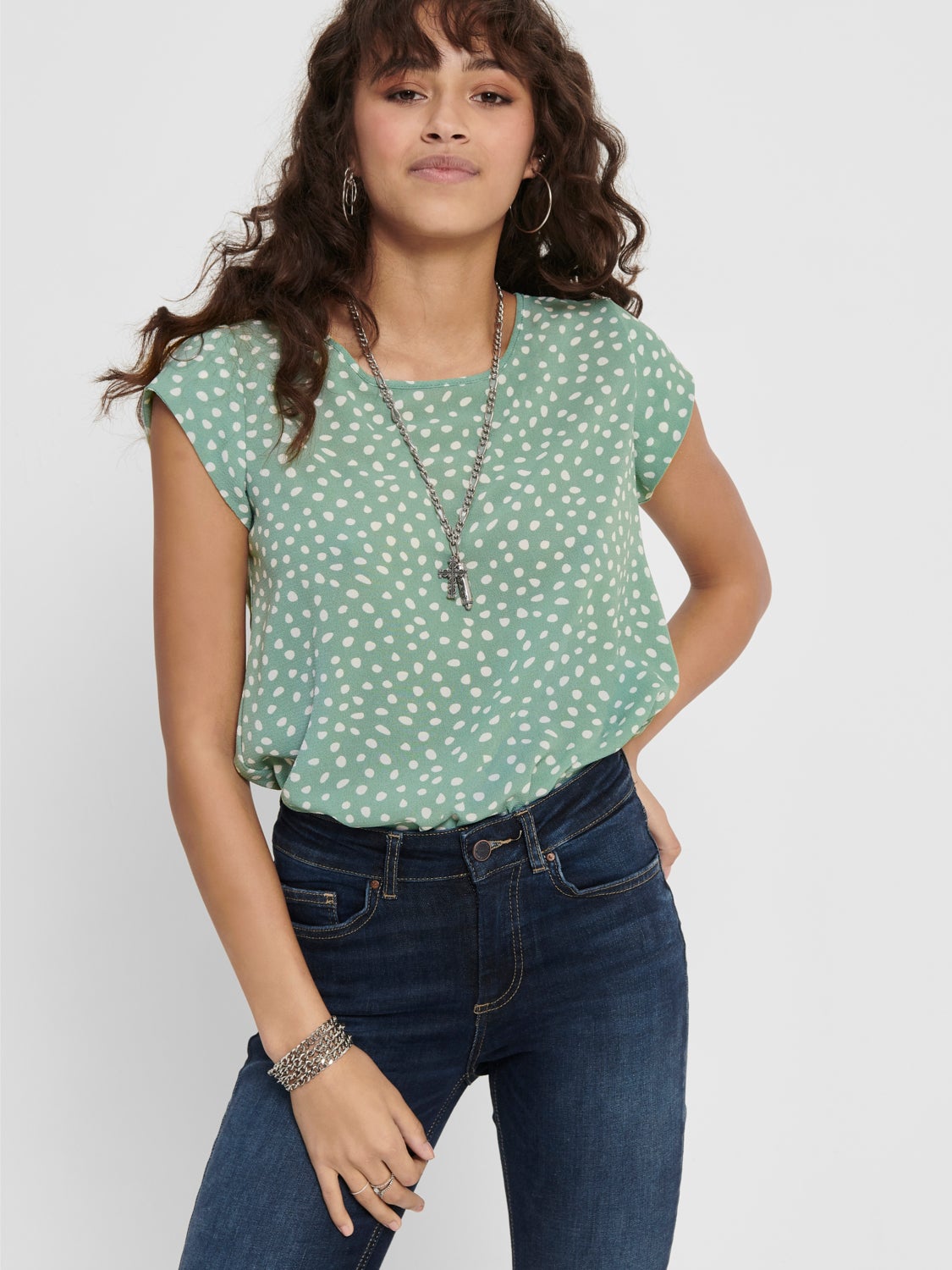Printed Short Sleeved Top