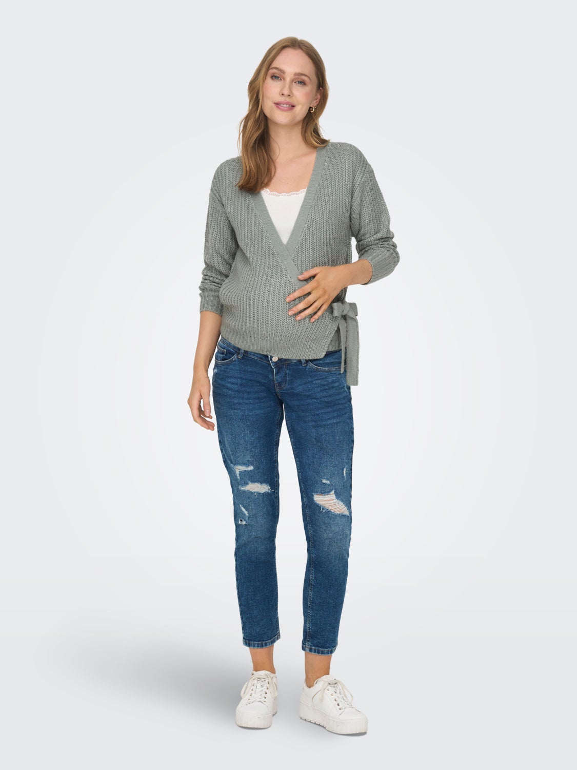 Mama wrap Knitted Cardigan
