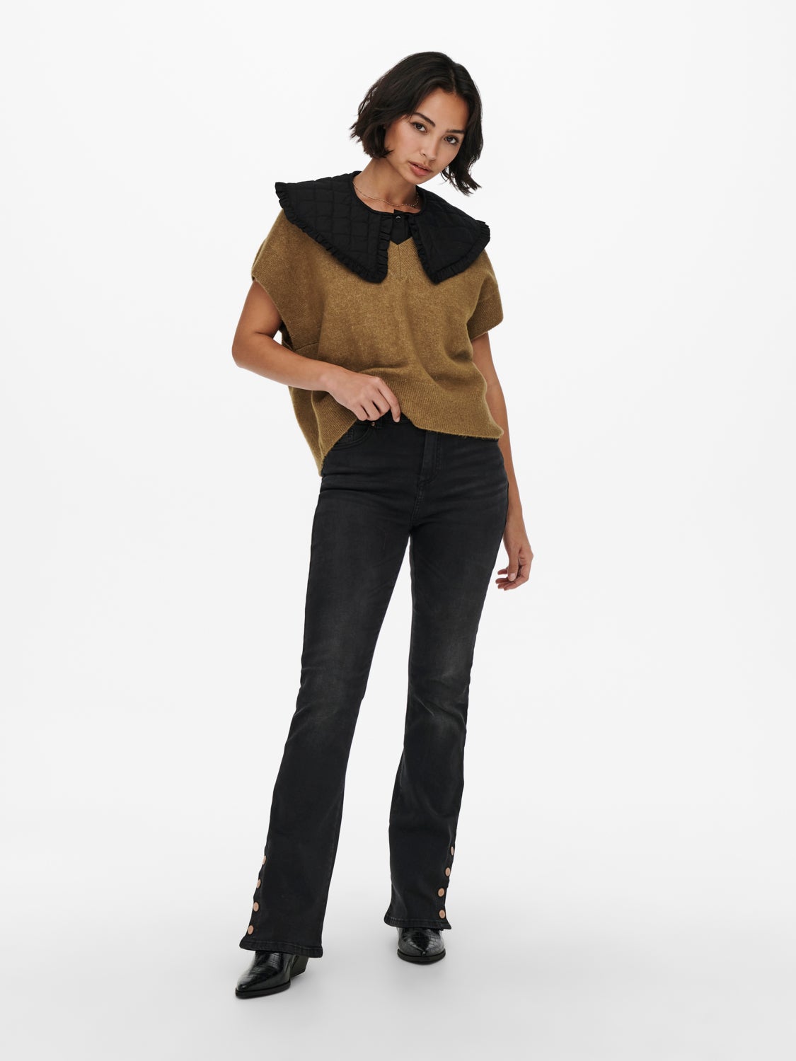 Quilted shirt Collar