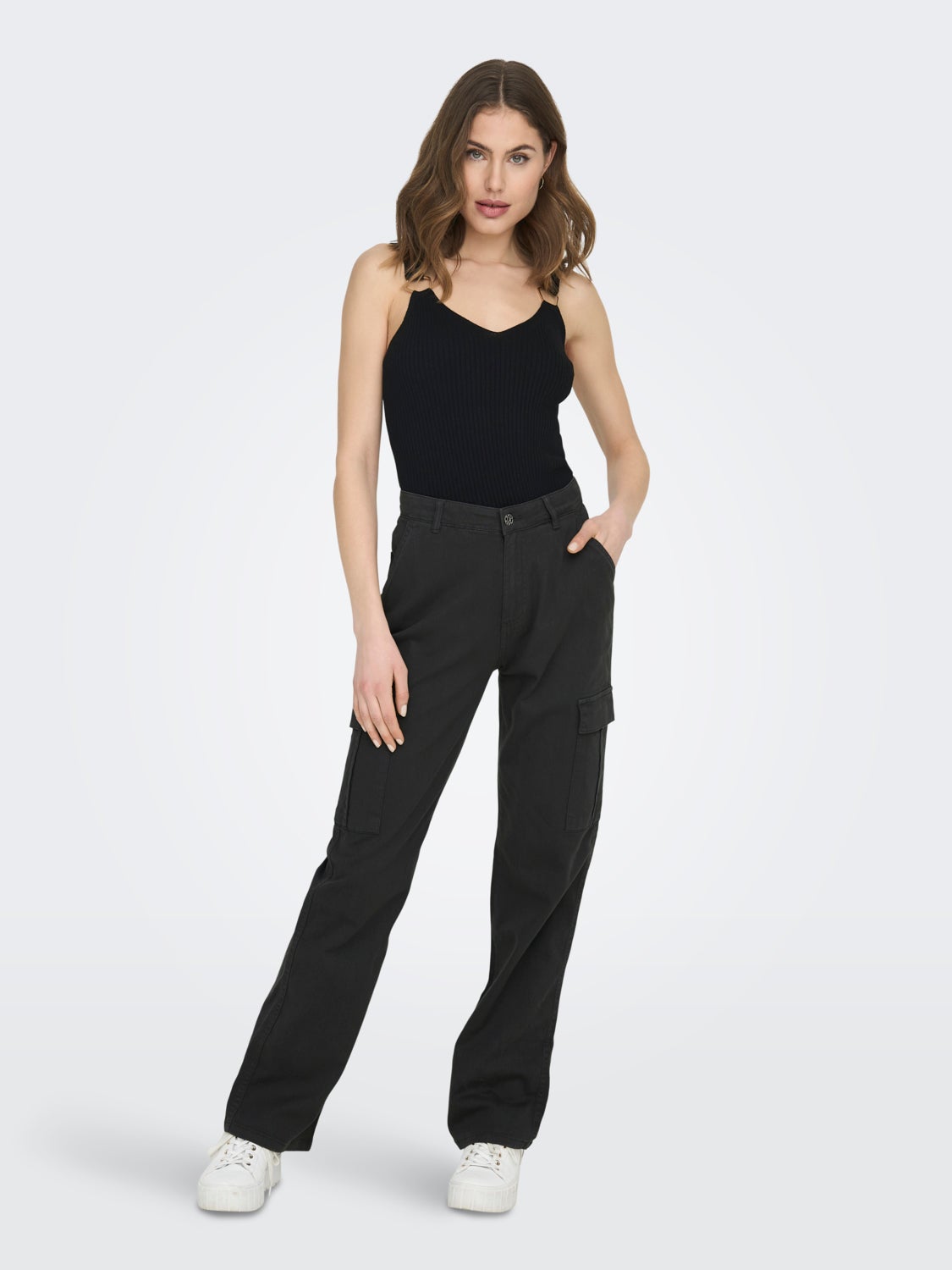 Straight Fit Cargo Trousers