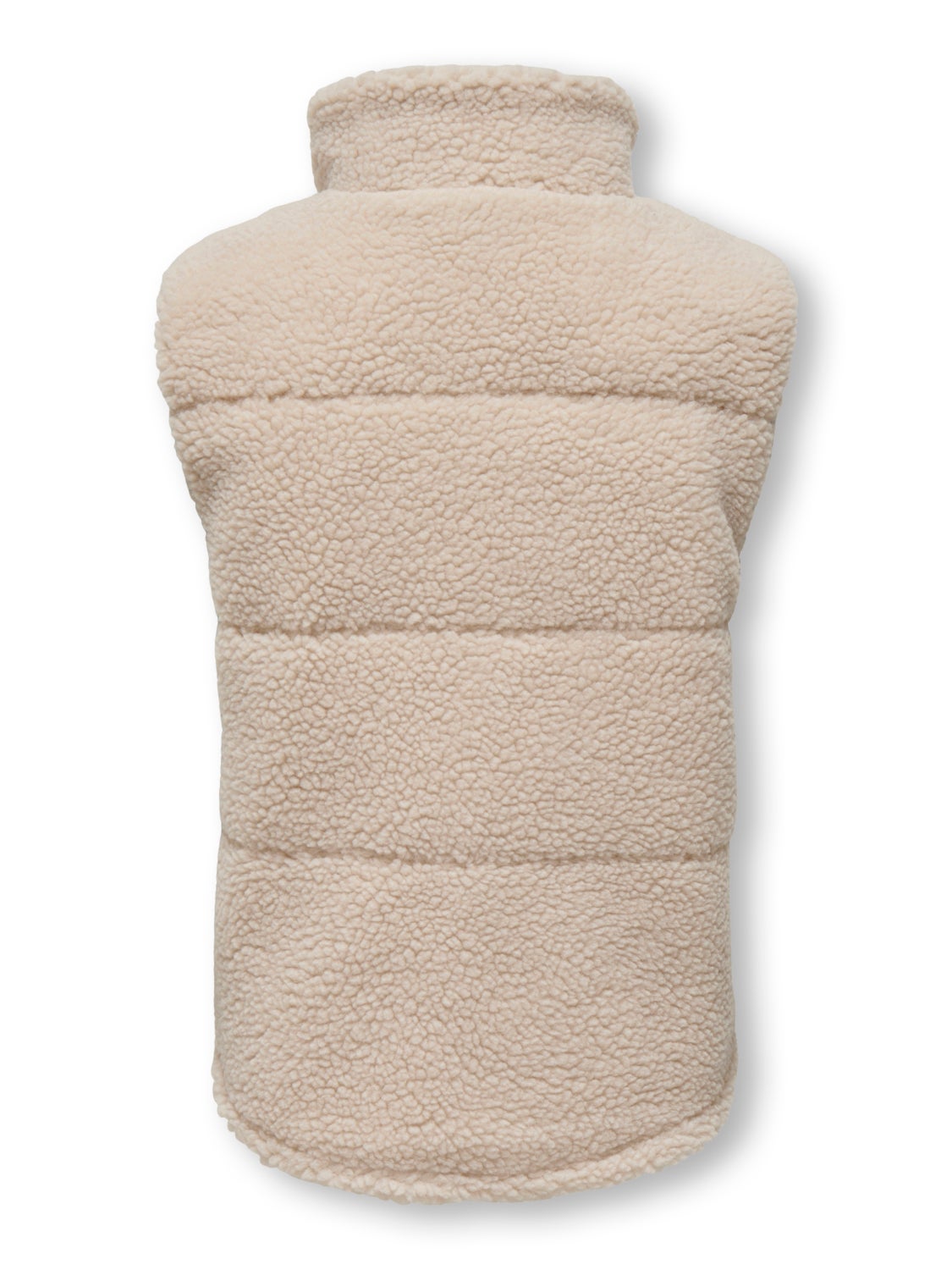 High neck teddy gilet
