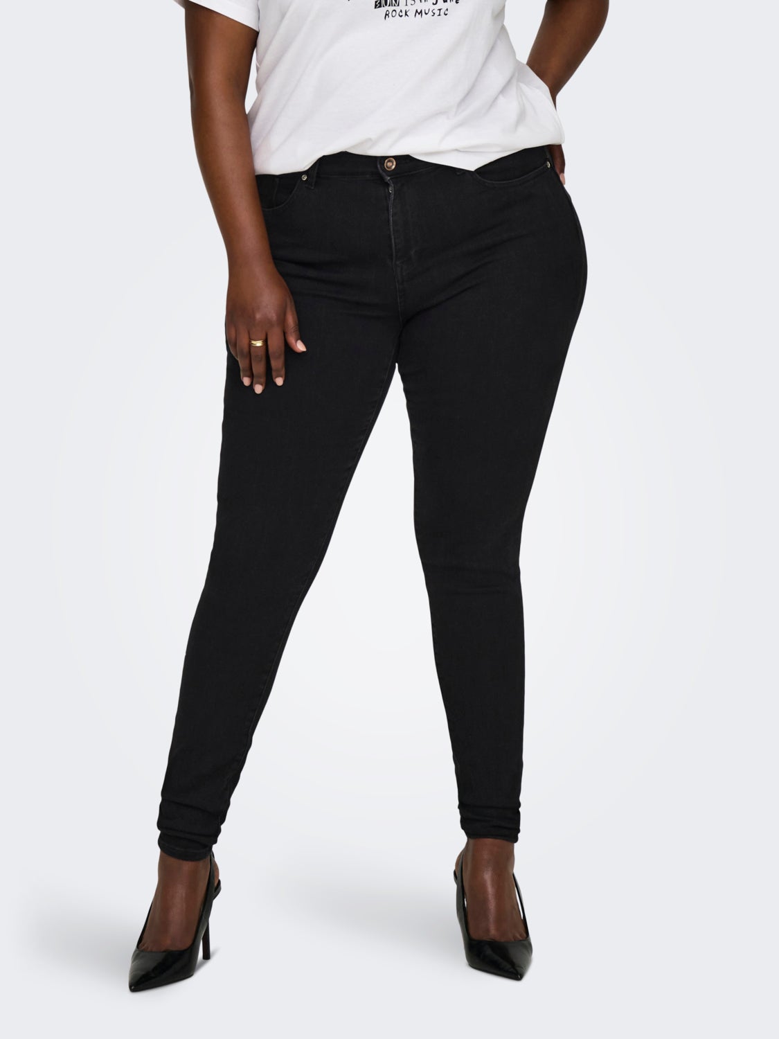 Curvy CARPOWER MID PUSH UP SKINNY JEANS