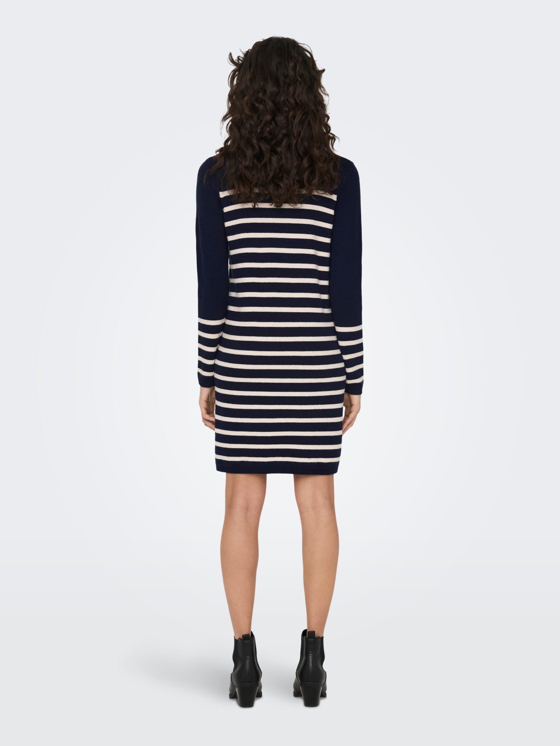 Striped knitted dress