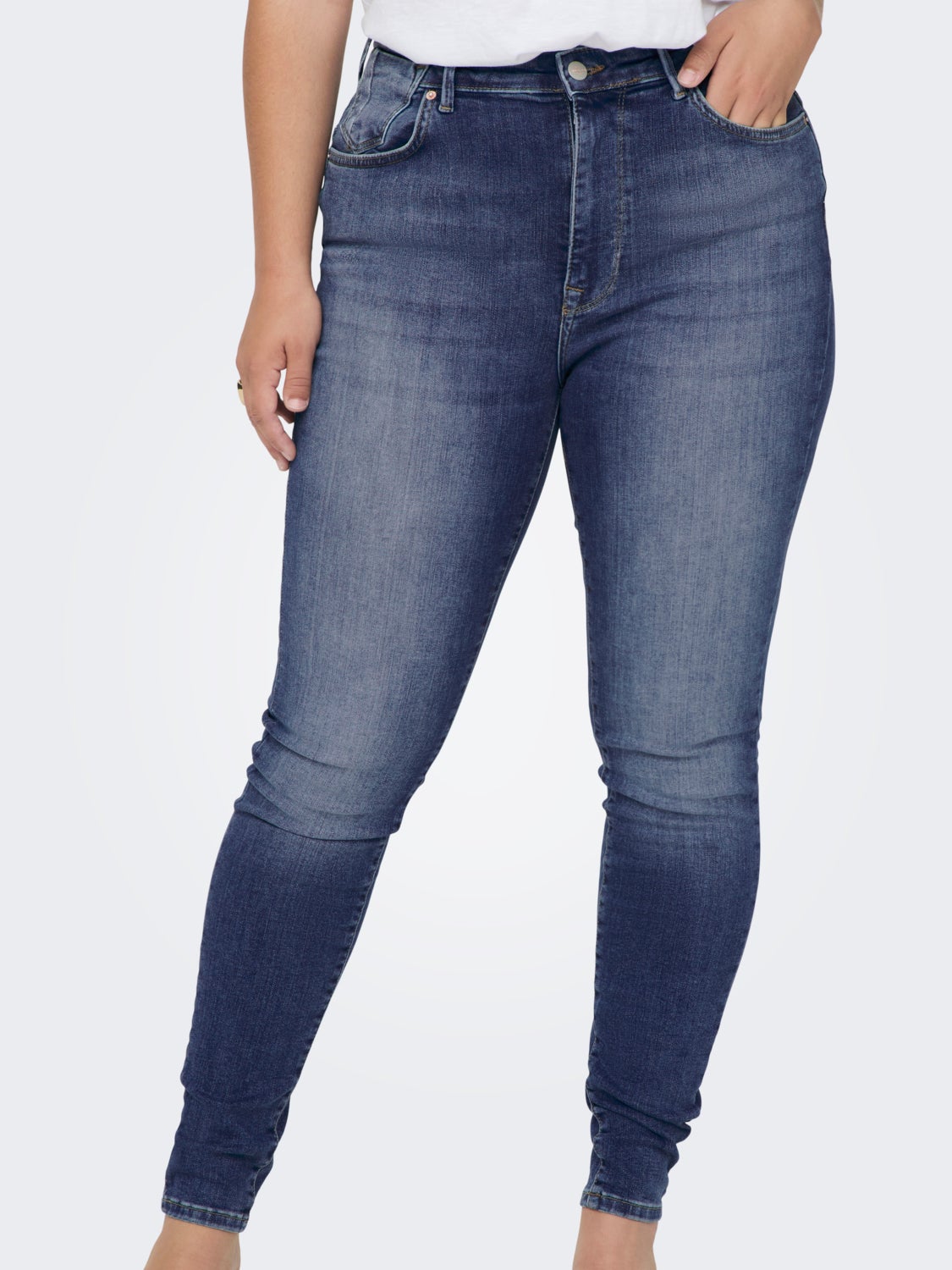 Curvy Carforever HW Skinny fit jeans