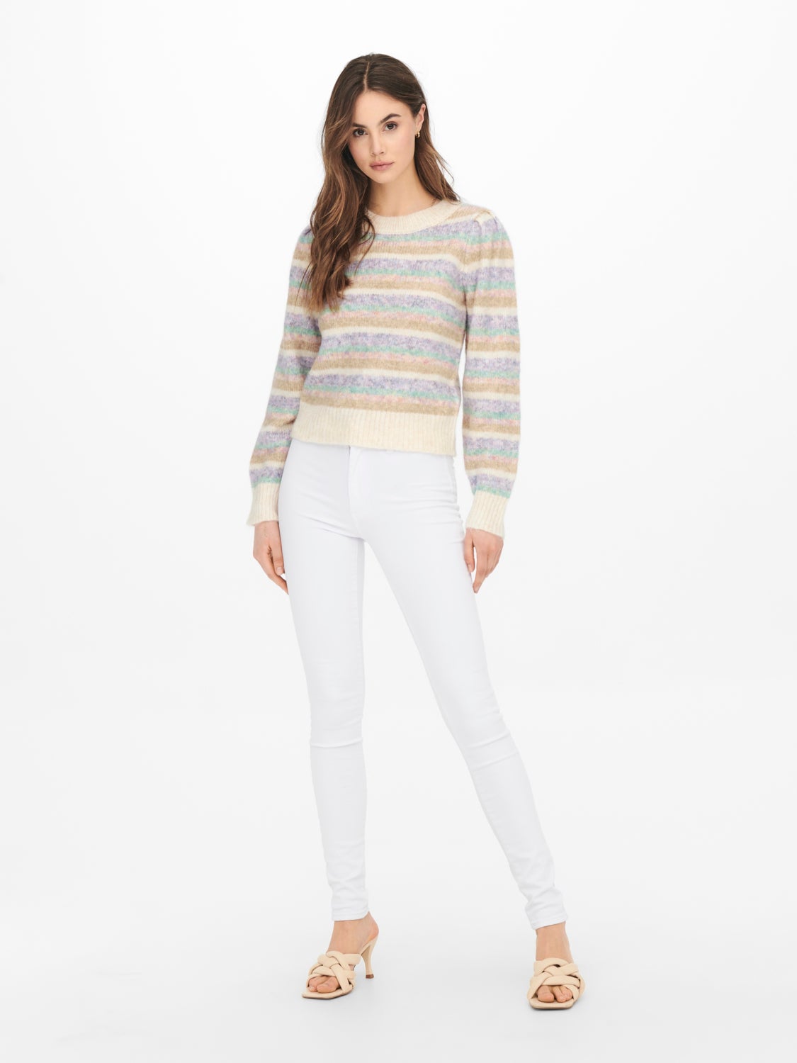 Puff sleeve Knitted Pullover