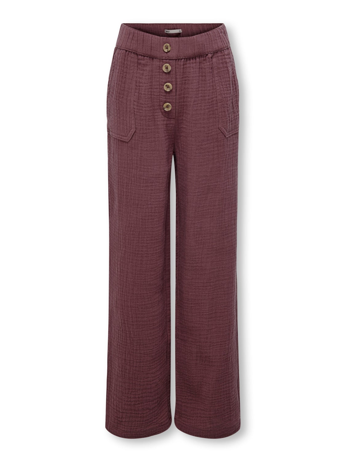 Wide button detailed Trousers